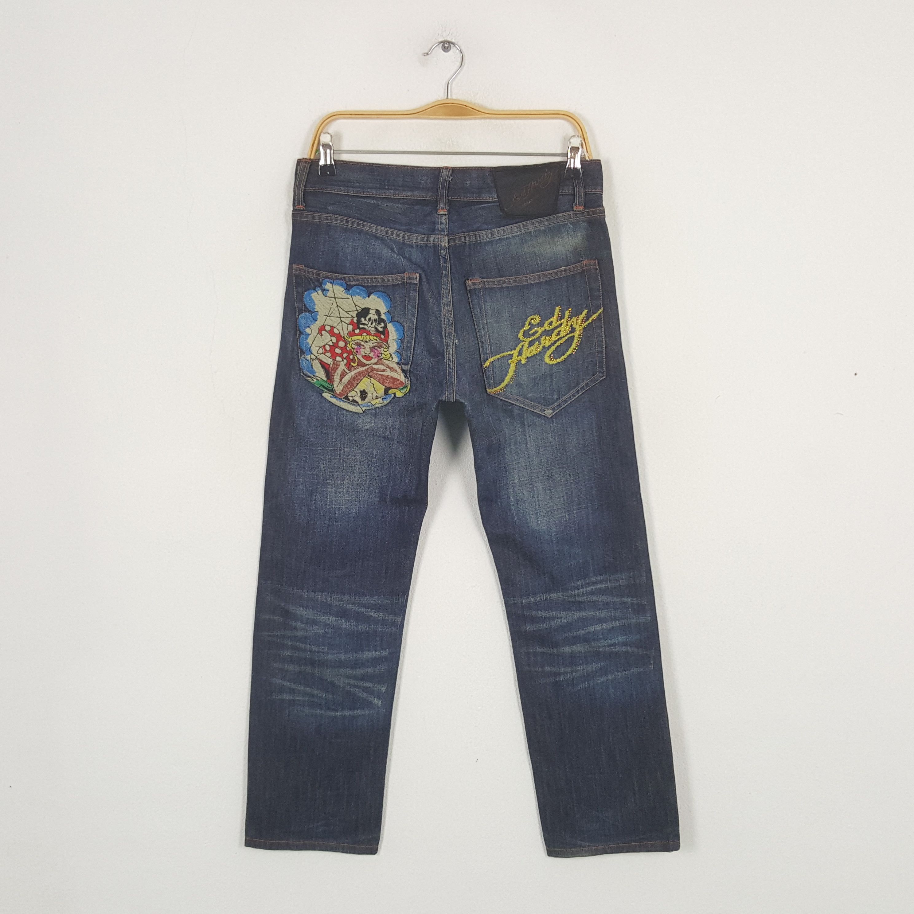 Christian Audigier × Ed Hardy × Vintage Vintage Ed Hardy by Christian Audiger Denim Jeans C280N23 Size US 30 / EU 46 - 4 Thumbnail
