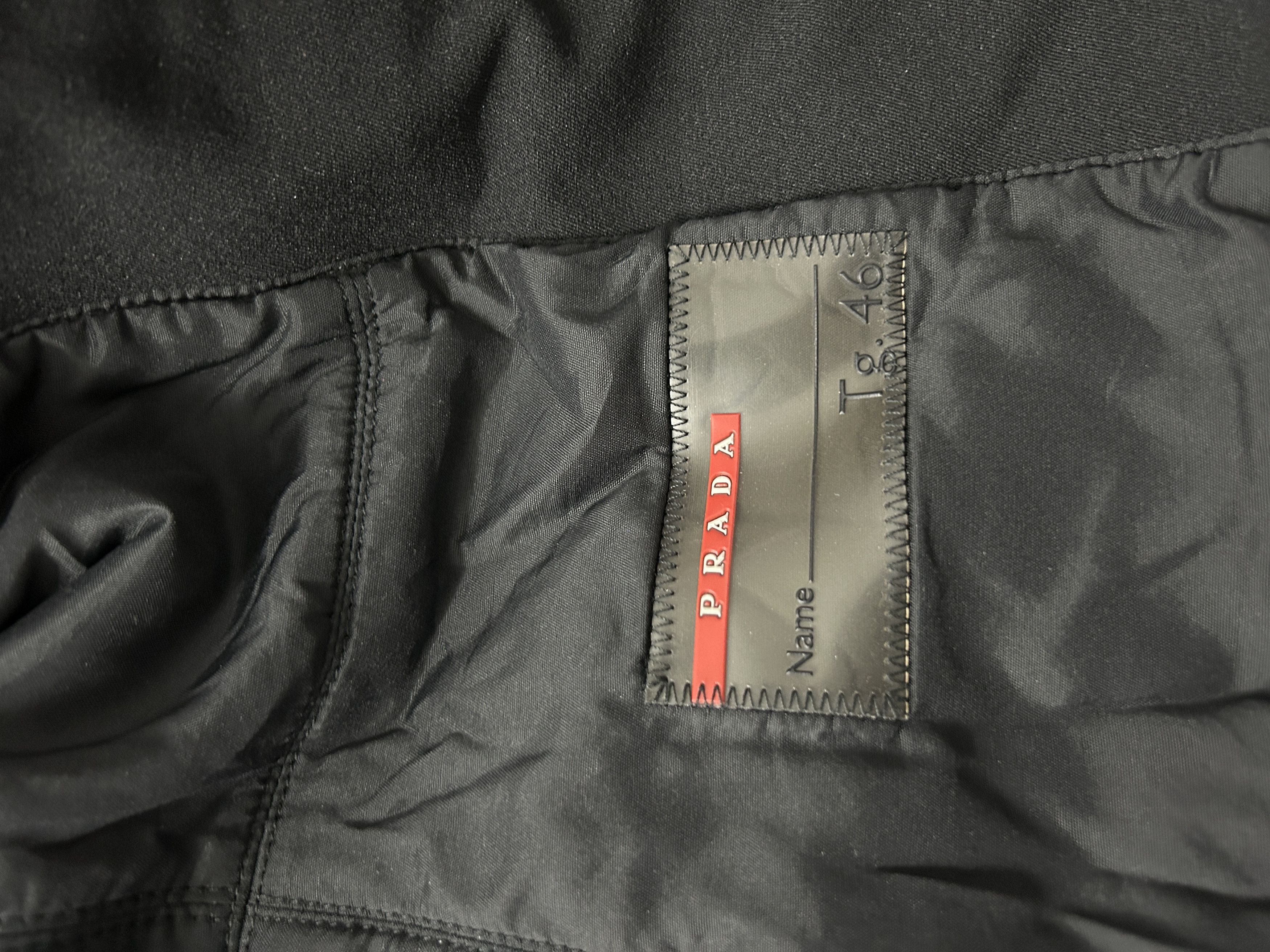 Prada Archive y2k Prada sport black tab nylon hooded light jacket Size L / US 10 / IT 46 - 14 Thumbnail