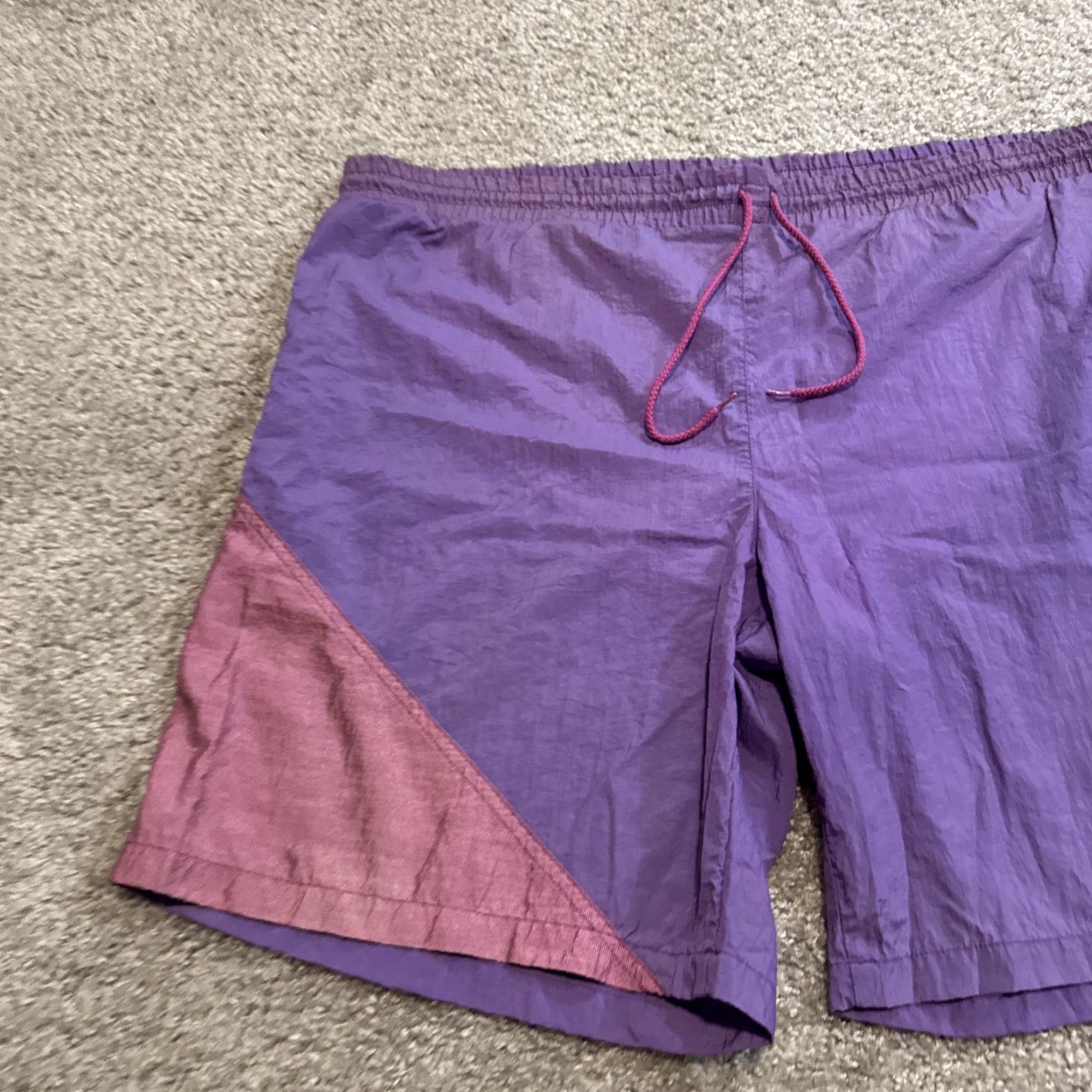Adidas VINTAGE Adidas Sportswear Purple Bathing Suit Board Swim Shorts Mens XL Size US 36 / EU 52 - 2 Thumbnail