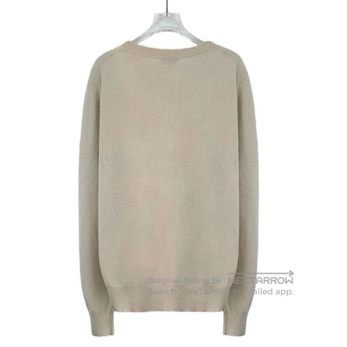 Dior Beige Long Sleeve Knit Sweater with Embellished Detail. Size US S / EU 44-46 / 1 - 2 Thumbnail