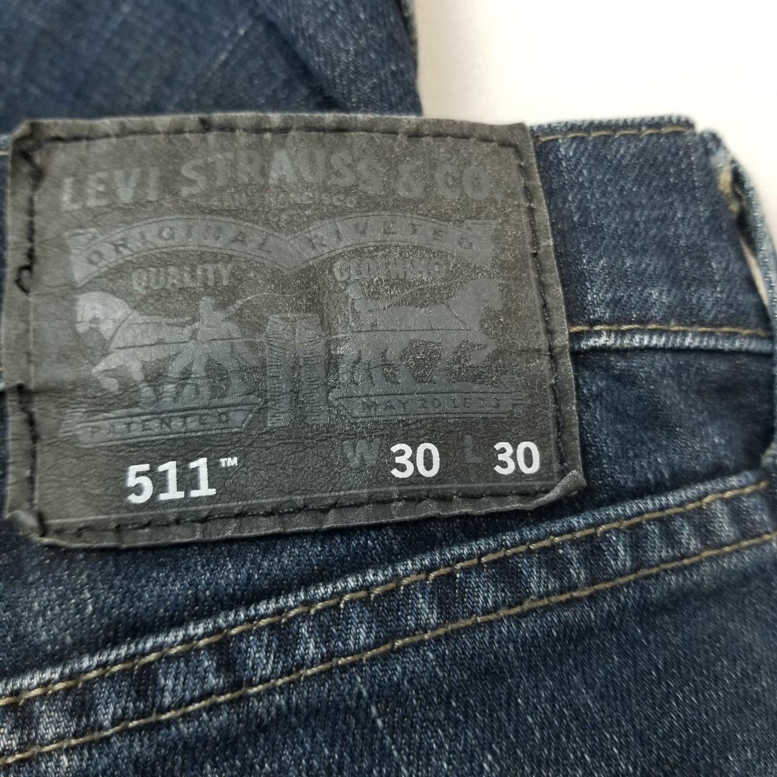 Levi's Levi’s 511 Jeans Mens 30x30 Slim Fit Zip Jean Blue 4172 Dark Size US 30 / EU 46 - 4 Thumbnail