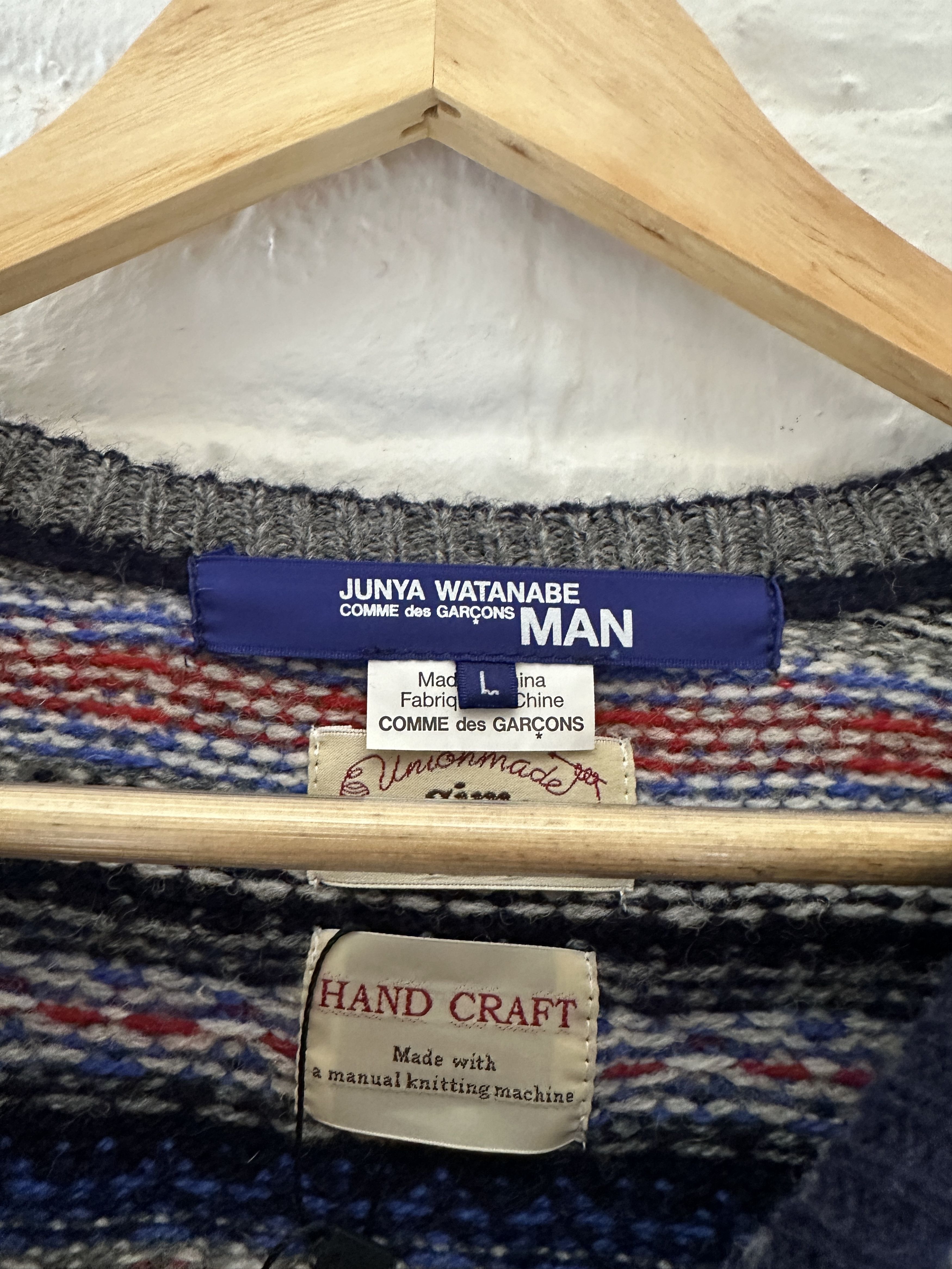 Comme des Garcons Junya Watanabe Fair Isle Wool Sweater Size US M / EU 48-50 / 2 - 3 Thumbnail