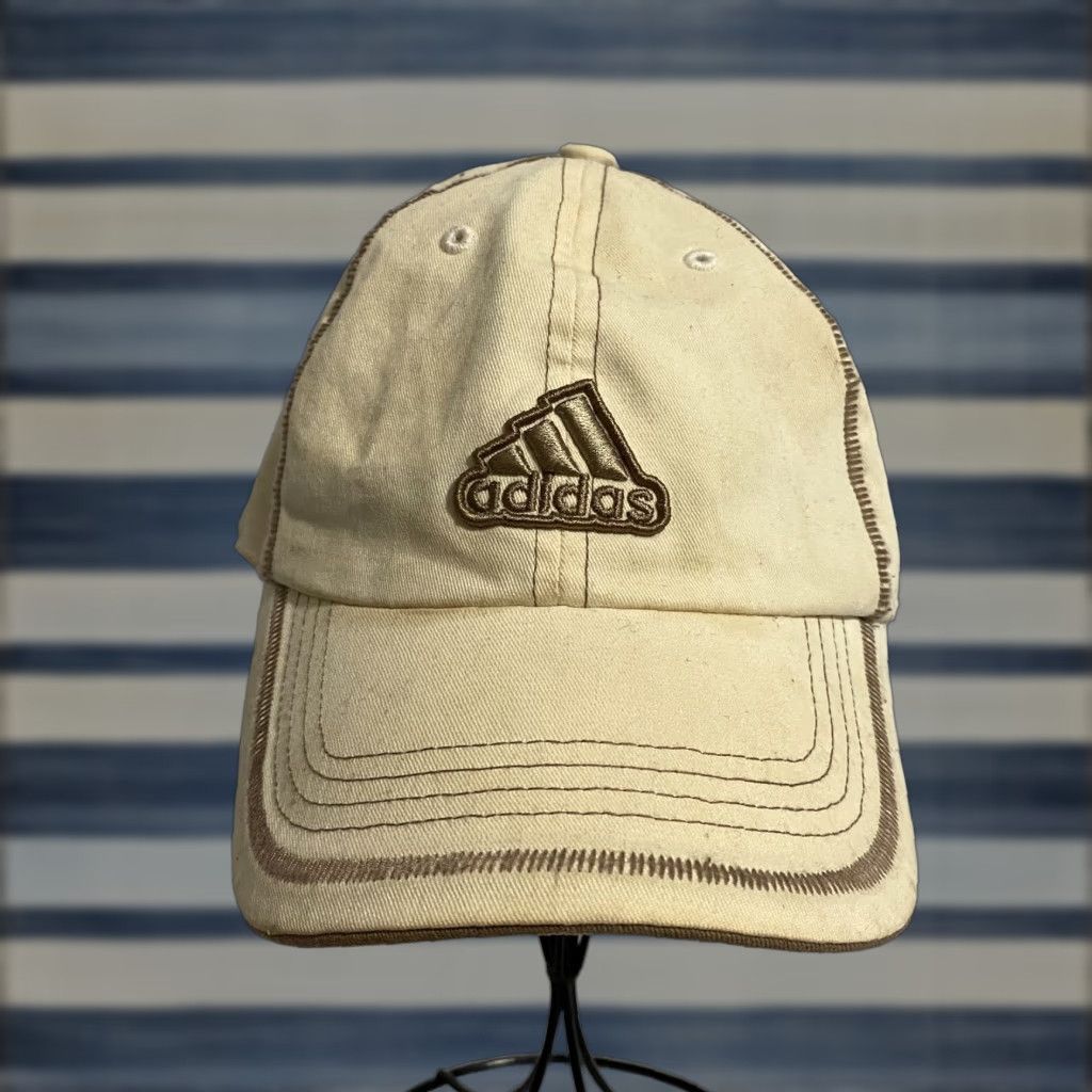 Adidas adidas Hat Womens Baseball Cap Climalite Logo Adjustable Beige Tan Cap Size ONE SIZE - 1 Thumbnail