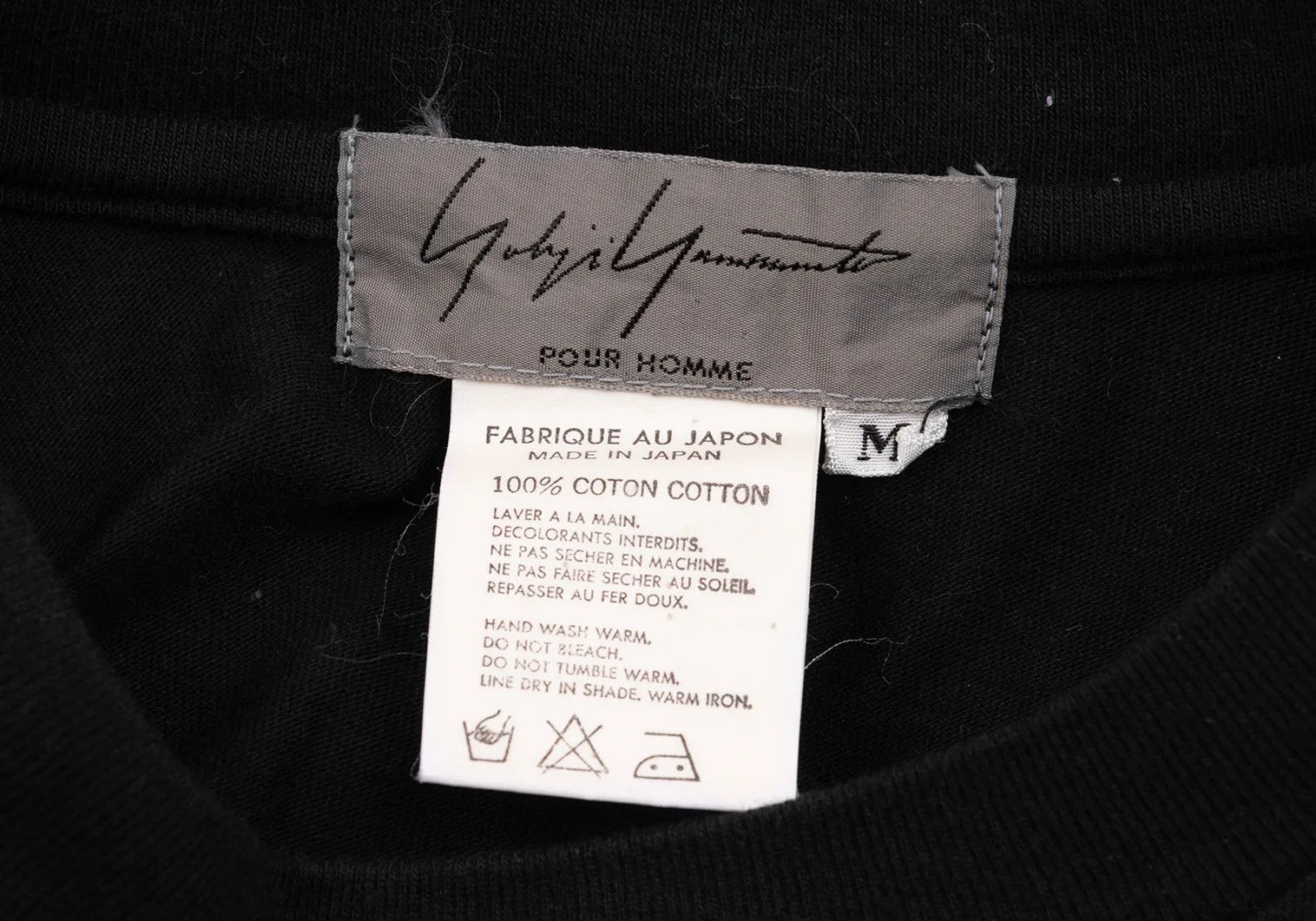 Yohji Yamamoto Yohji Yamamoto Cotton Long Sleeve T-Shirt Black M Size US M / EU 48-50 / 2 - 12 Thumbnail