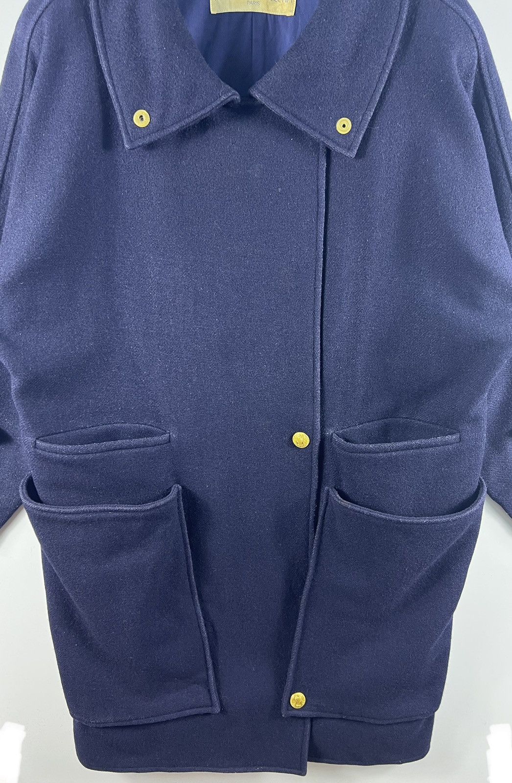 Vintage 🔥80s Fashion Show Anne Marie Beretta,Heavy Coat manches Size US M / EU 48-50 / 2 - 7 Thumbnail