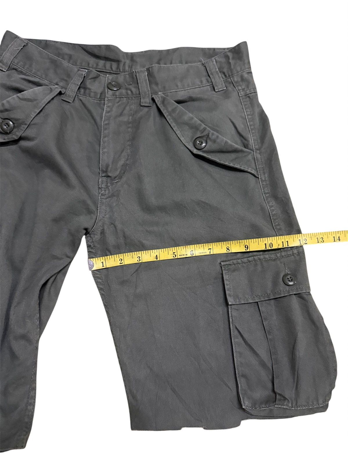 Japanese Brand Cargo Shorts ARMY Green Vintage Size US 32 / EU 48 - 7 Thumbnail