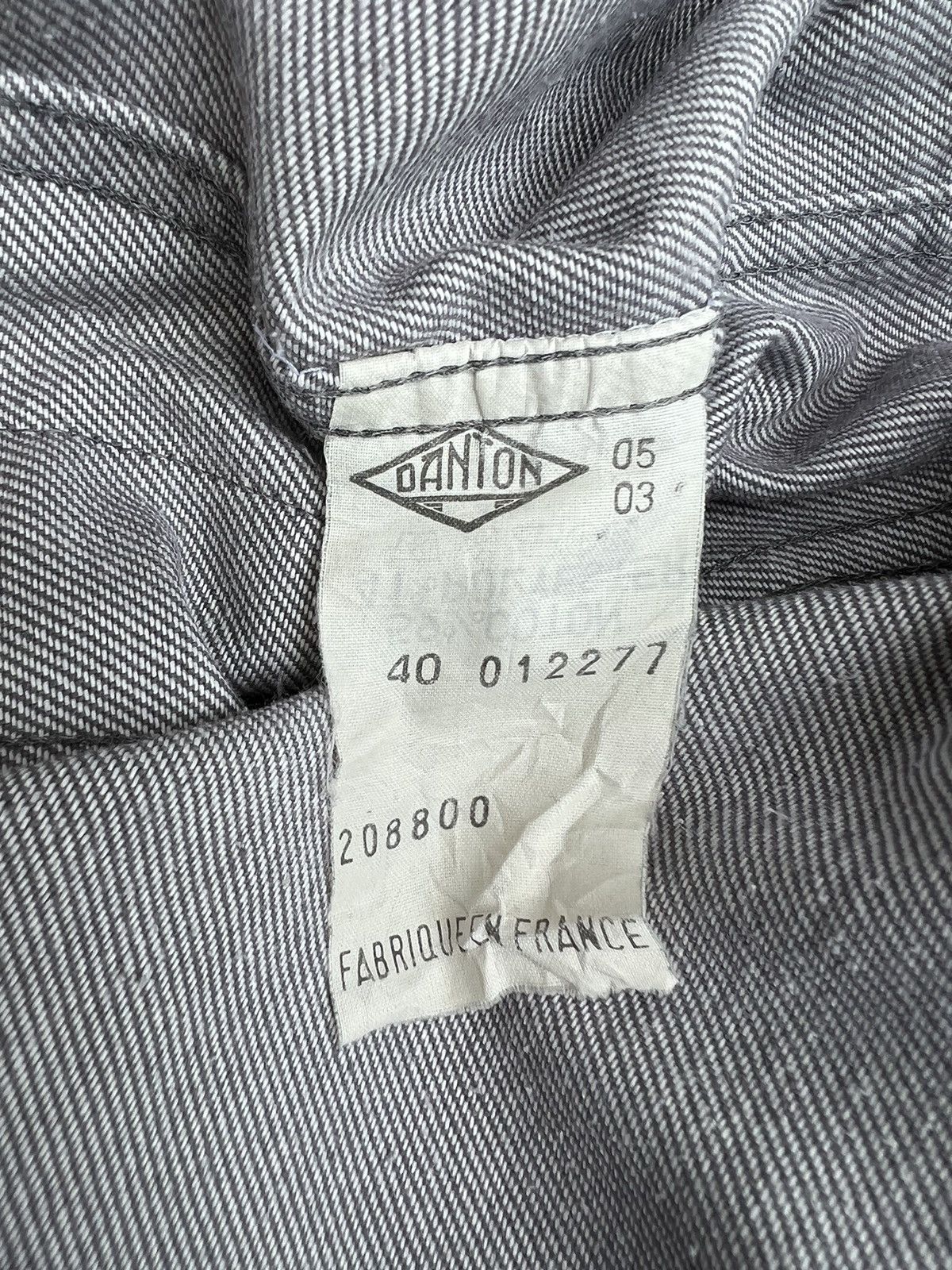 Danton Vintage Danton France Sun Fade Grey Nehru Collar Work Jacket Size US M / EU 48-50 / 2 - 24 Thumbnail