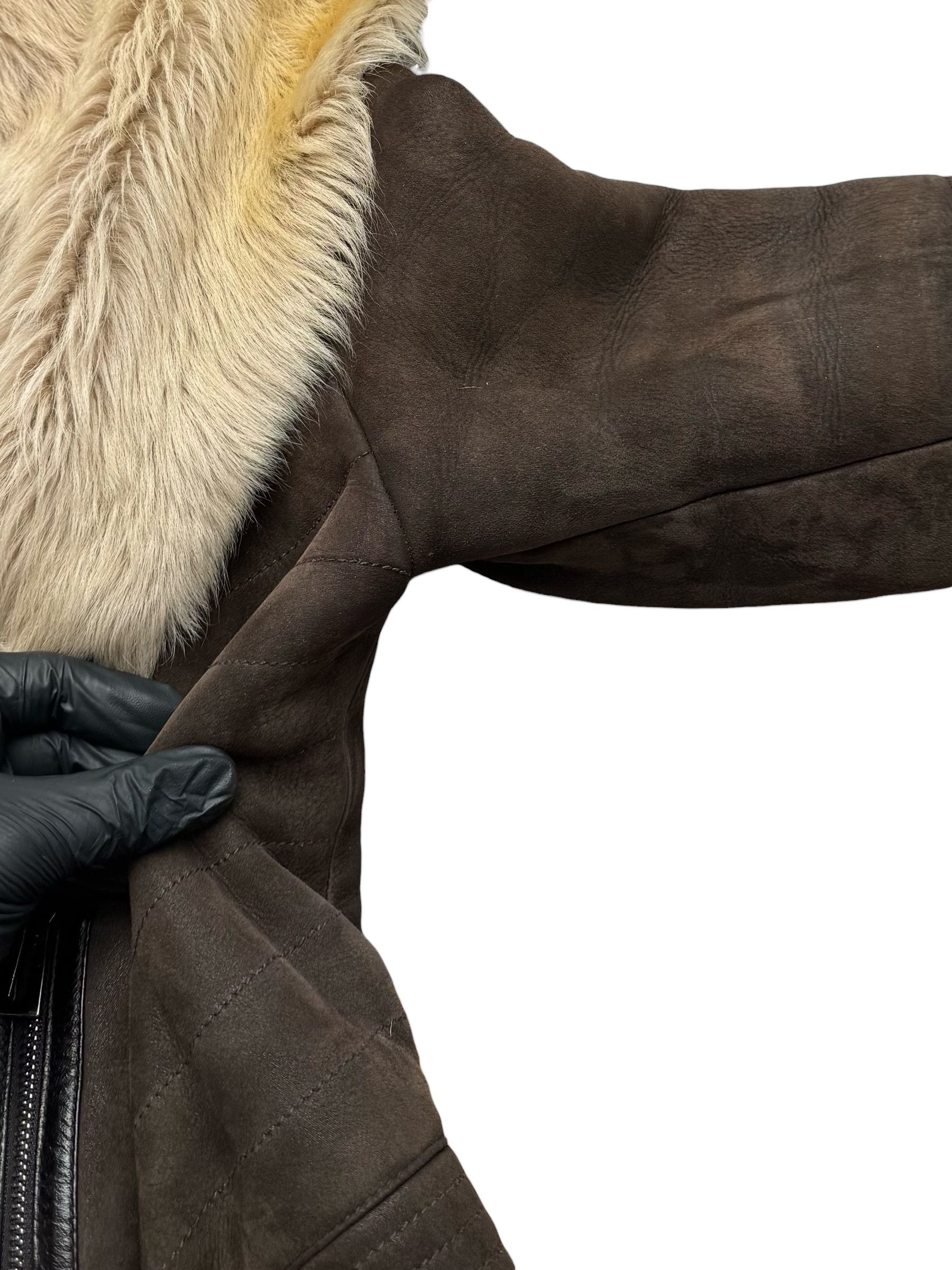 Vintage Y2K Real Sheepskin Coat(V248) Size M / US 6-8 / IT 42-44 - 8 Thumbnail