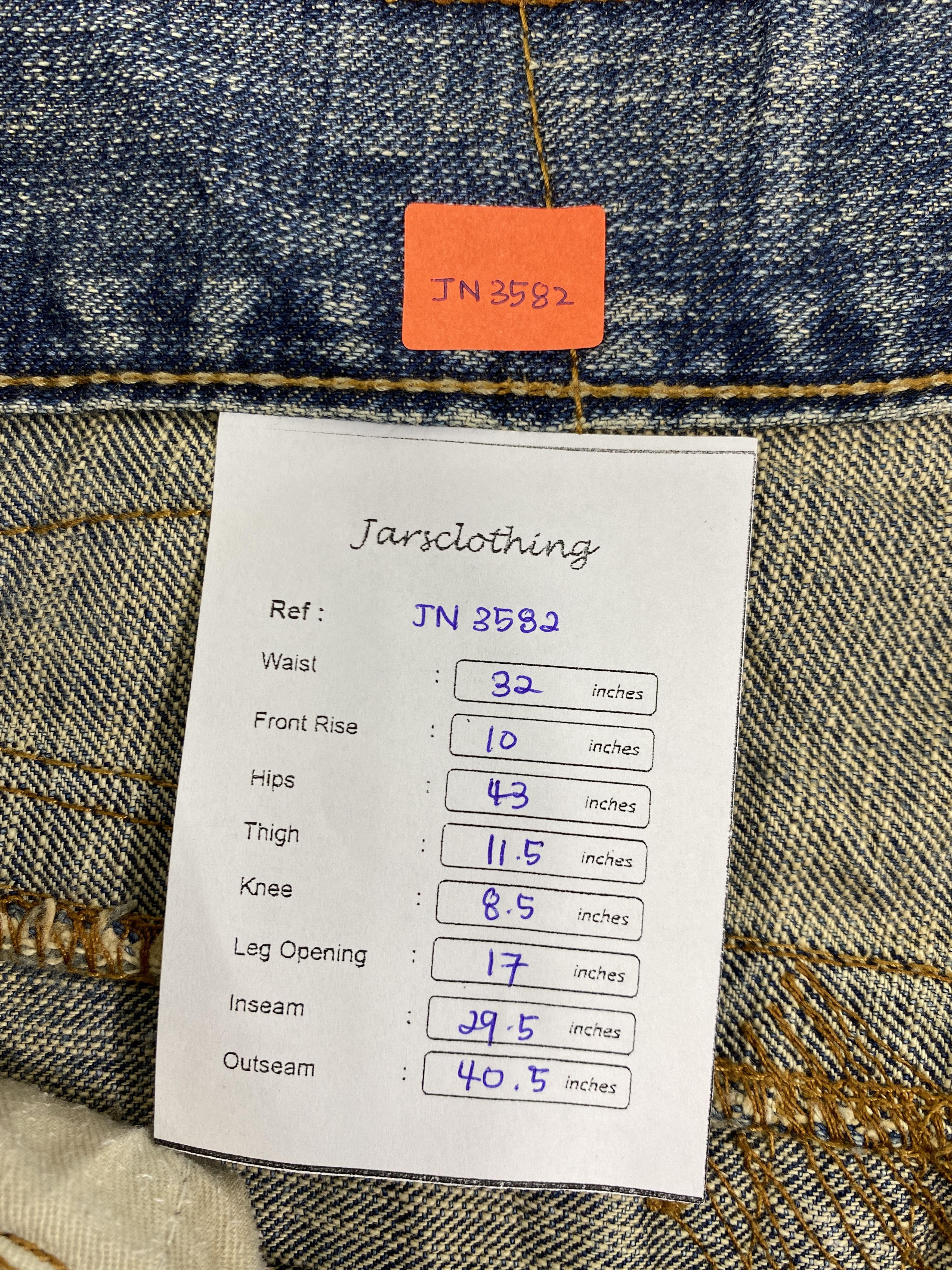 Hysteric Glamour Distressed Blue Vintage Replay Flare Jeans 32x29.5- JN3582 Size US 32 / EU 48 - 8 Thumbnail