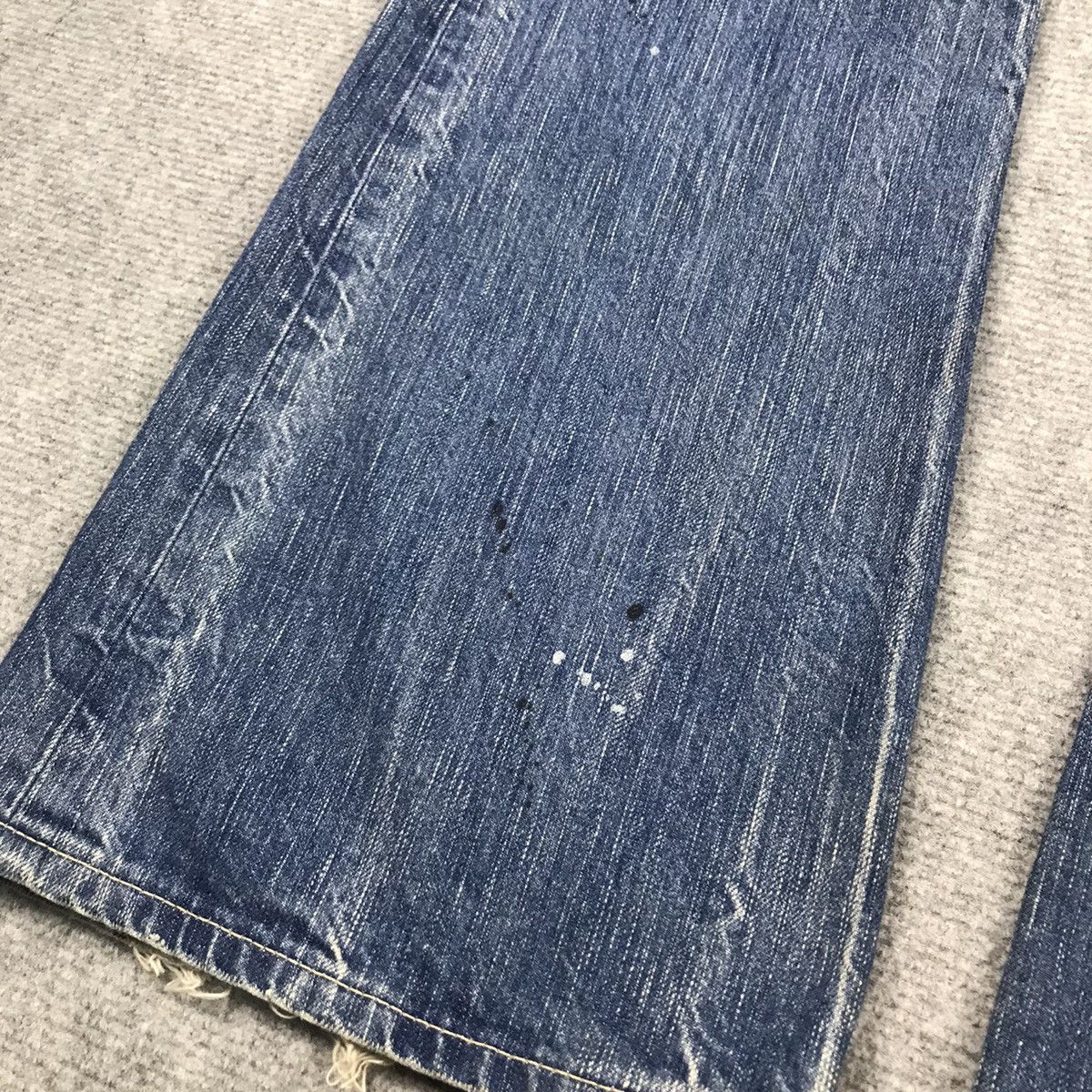 Blue Blue Japan × If Six Was Nine × Japanese Brand FLARE DISTRESSED👽EDWIN 503 JAPAN BOOTCUT DENIM PANTS 142 Size US 34 / EU 50 - 4 Thumbnail