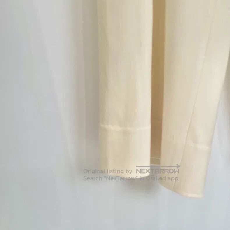 Max Mara Max Mara Beige Wool Casual Trousers Size 35" - 4 Thumbnail