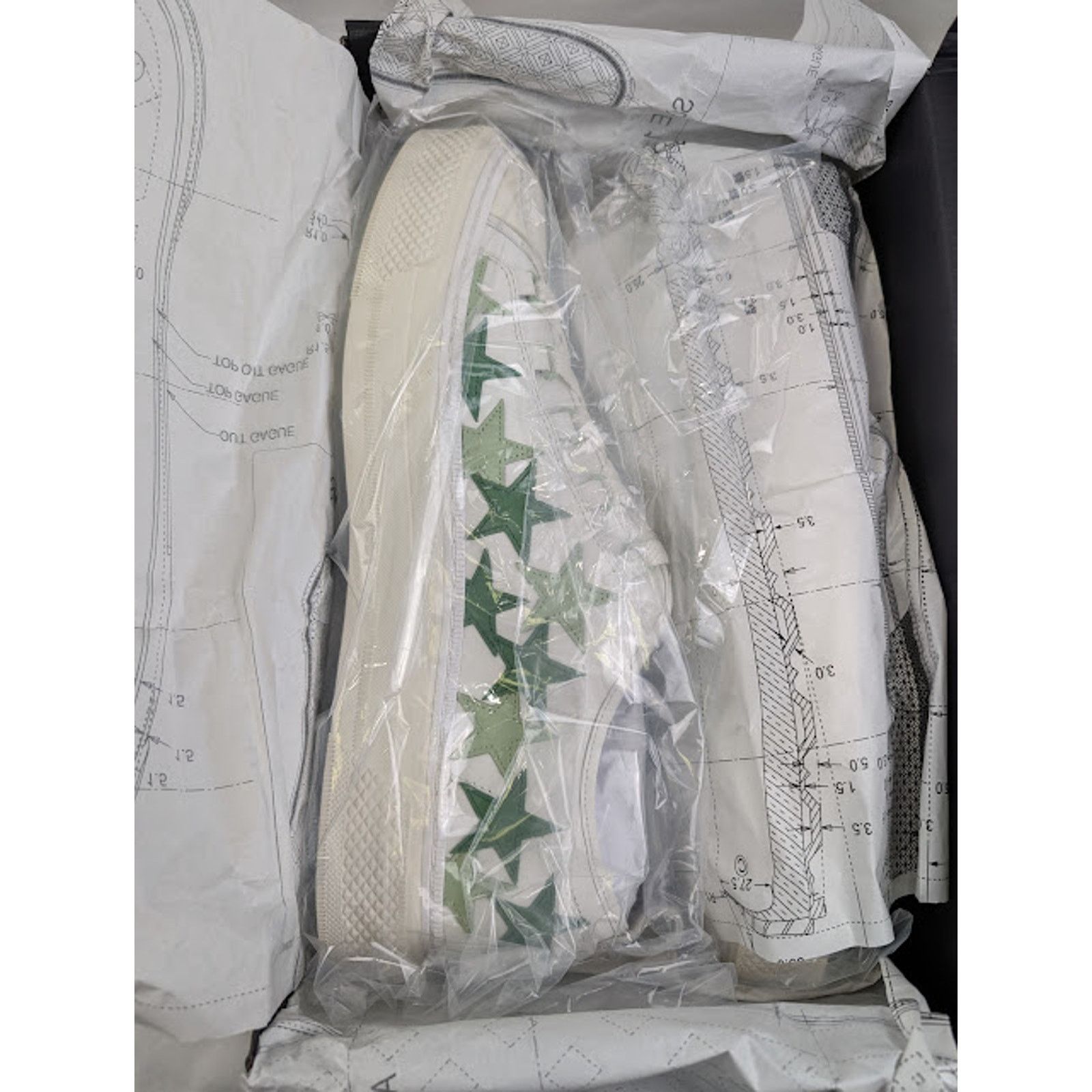Amiri o1rshd1 Stars Court Low-Top Sneakers in Mint Size US 14 / EU 47 - 23 Thumbnail