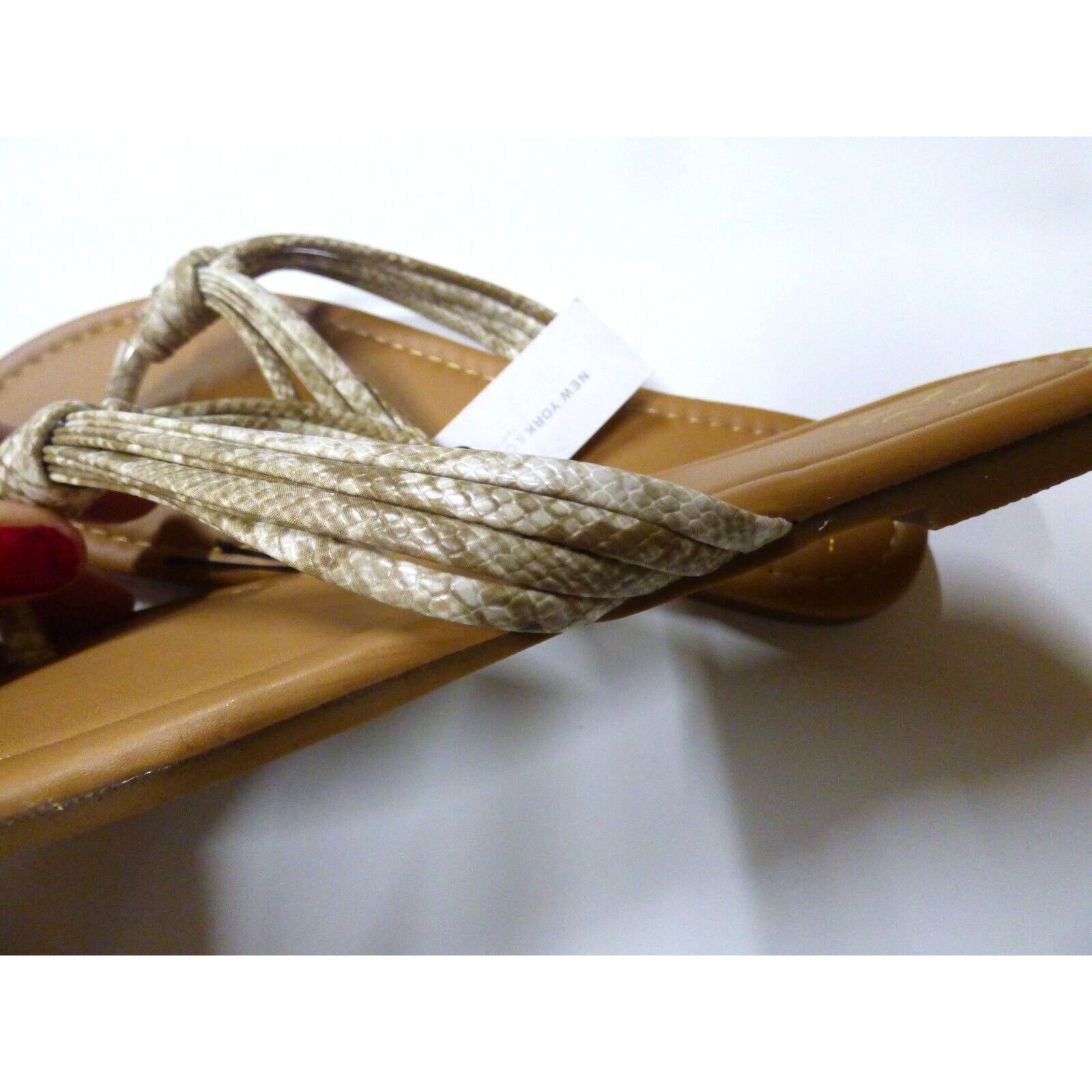 Other New York & Co Multi-Strand Snake-Embossed Faux-leather Flip Size US 7 / IT 37 - 8 Thumbnail