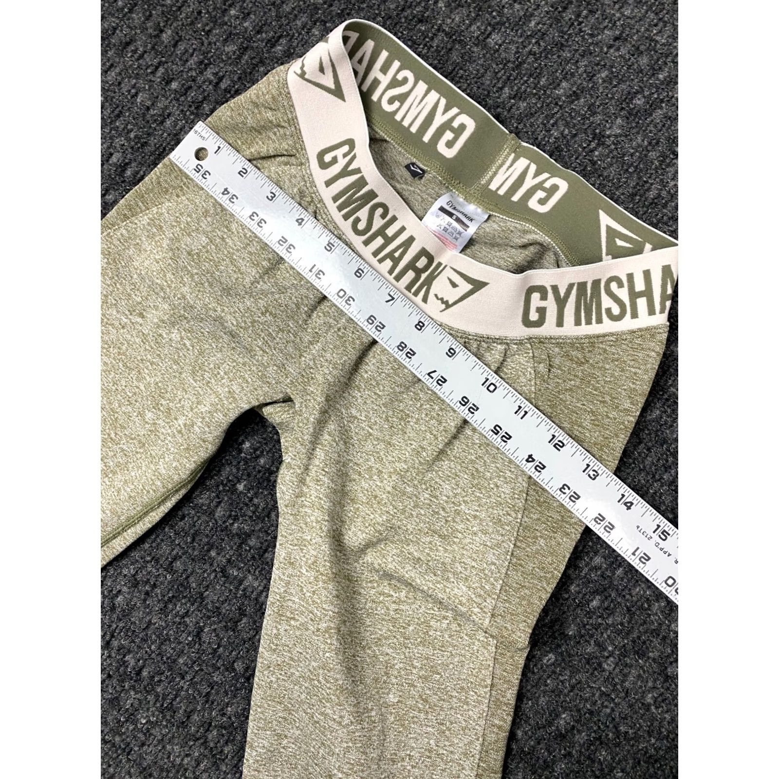 Gymshark Gymshark Leggings S Green Compression Seamless Waistband Activewear Womens Small Green 90s? Size 28" / US 6 / IT 42 - 4 Thumbnail