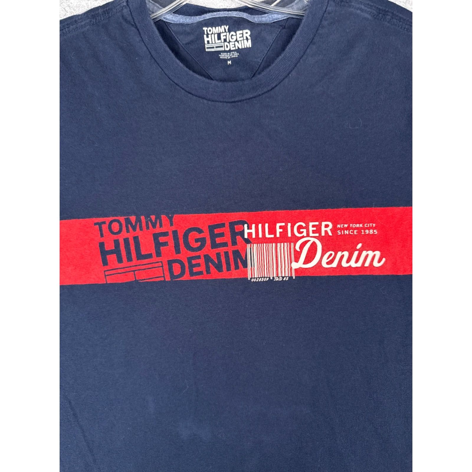 Tommy Hilfiger Tommy Hilfiger Shirt Men Medium Blue Crew Neck 100% Cotton Short Sleeve Size US M / EU 48-50 / 2 - 6 Thumbnail