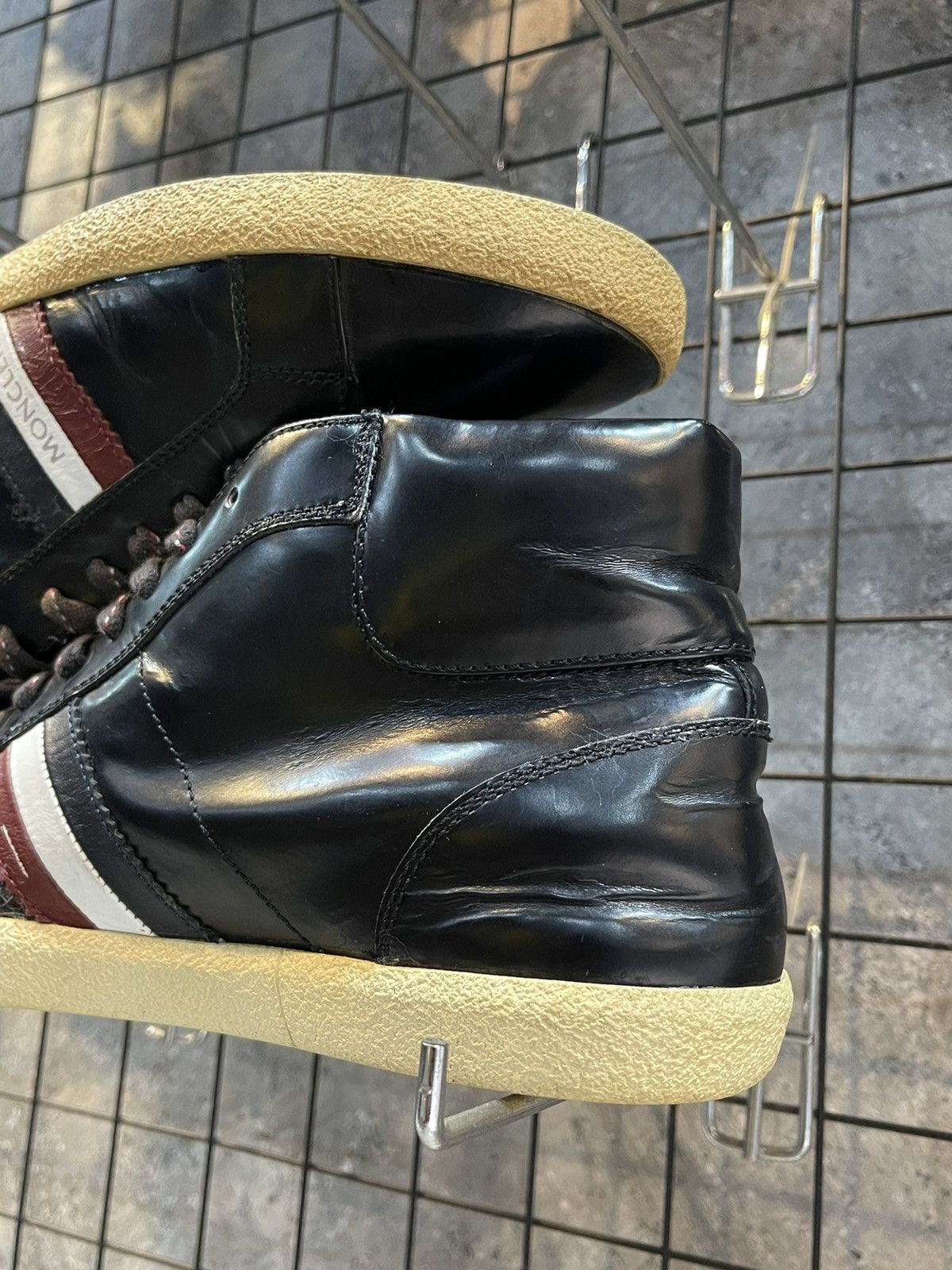 Moncler Moncler Monaco Vintage Black Leather Sneakers “Size 43” Size US 9 / EU 42 - 8 Thumbnail