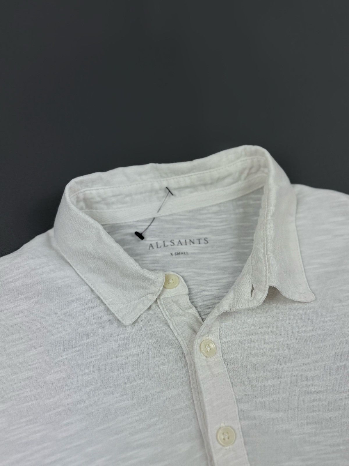 Allsaints AllSaints Basic White Soul Polo Size US XS / EU 42 / 0 - 5 Thumbnail