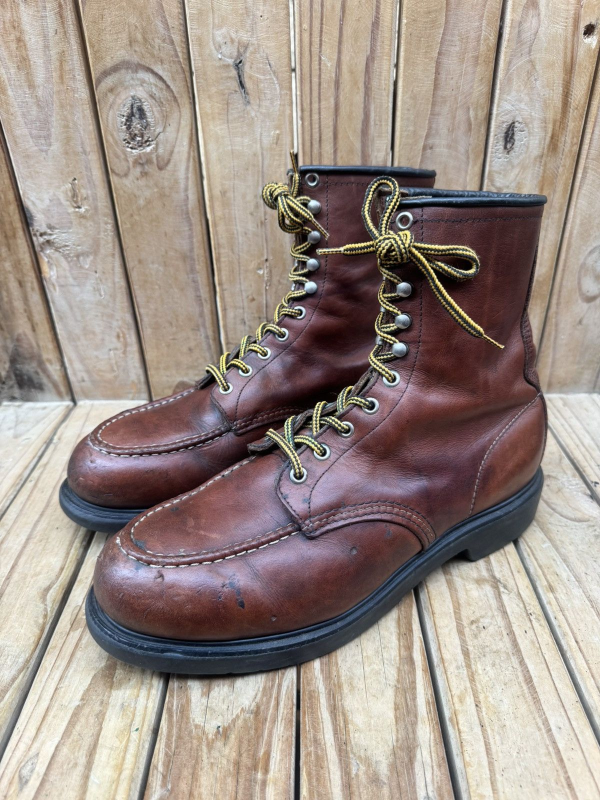 Red Wing Red Wing Steel toe work&Safety brown leather boots US 11 EEE Size US 11 / EU 44 - 4 Thumbnail
