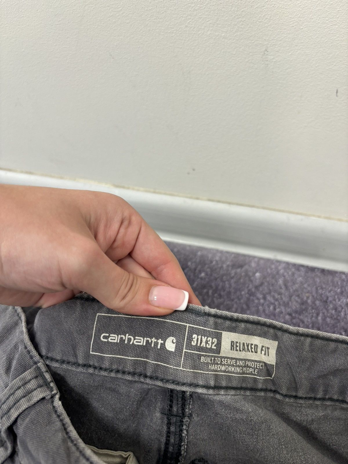 Carhartt Vintage Carhartt Double Knee Distressed Utility Work Pants Size US 31 - 18 Thumbnail