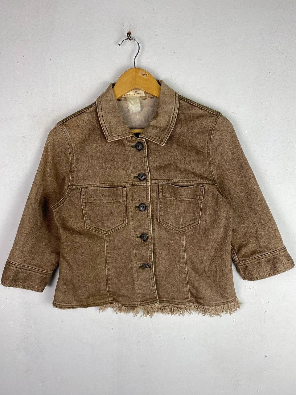 Japanese Brand vintage japanese brand stretch denim jacket nice design Size M / US 6-8 / IT 42-44 - 1 Thumbnail