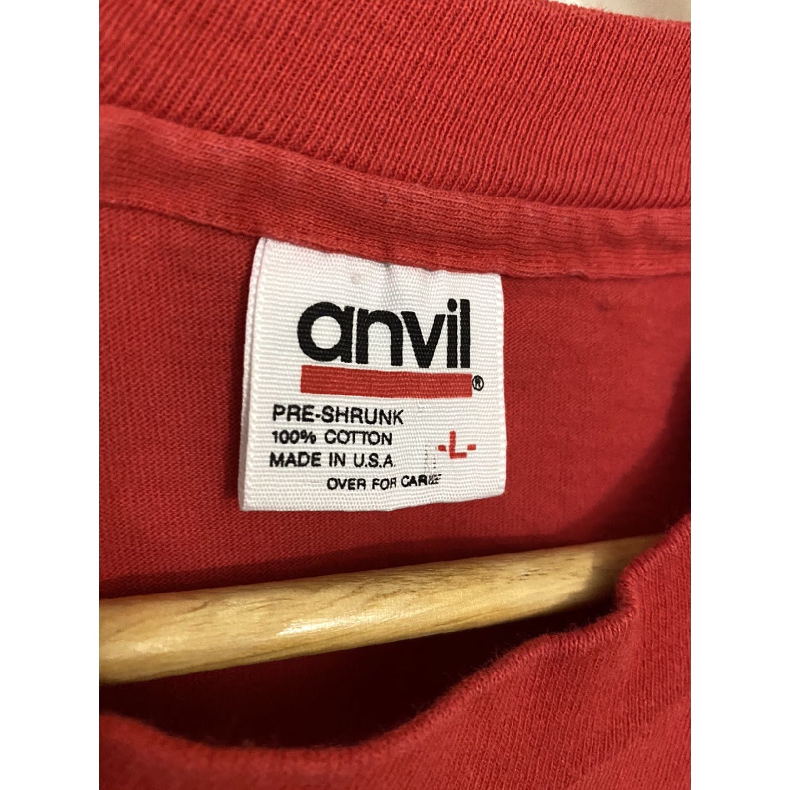 Vintage VINTAGE Vermont Bank Spaghetti Dinner Shirt Single Stitch L Red Men Crew Neck Short Sleeve Cotton T-Shirt Stitch Size US L / EU 52-54 / 3 - 3 Thumbnail
