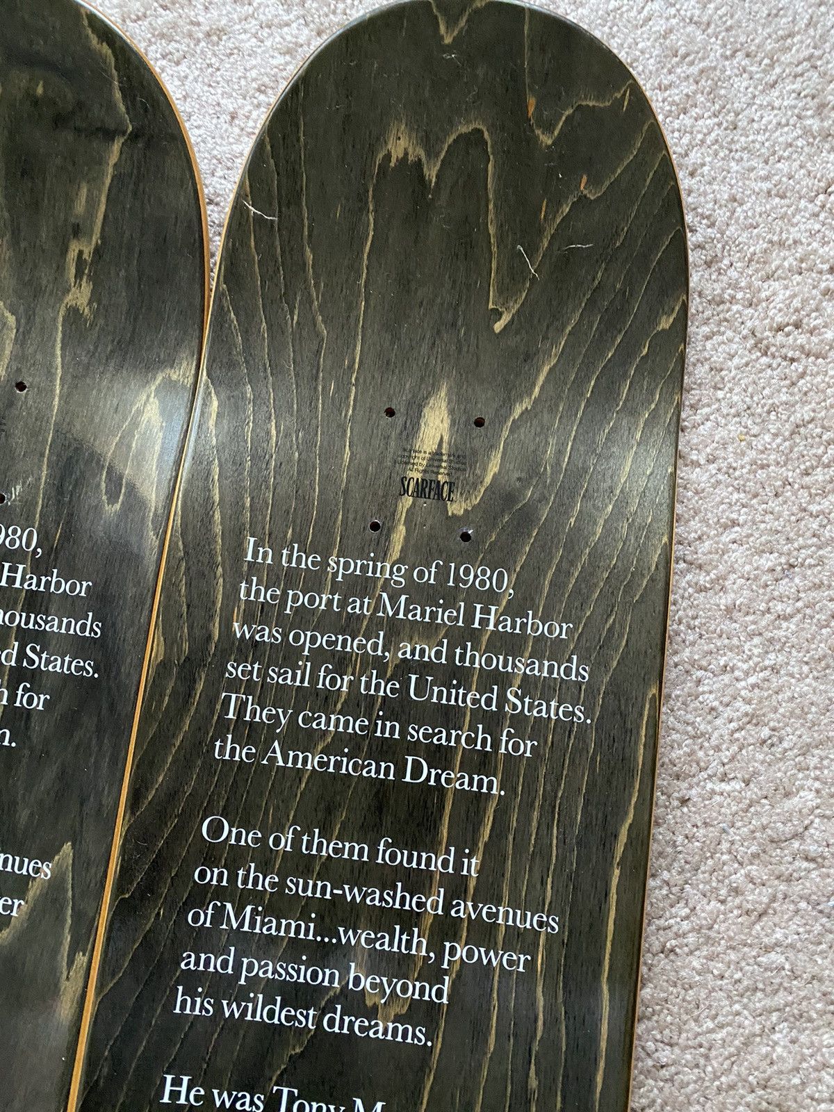 Supreme Supreme Scarface skate deck set of 2 authentic Size ONE SIZE - 11 Thumbnail