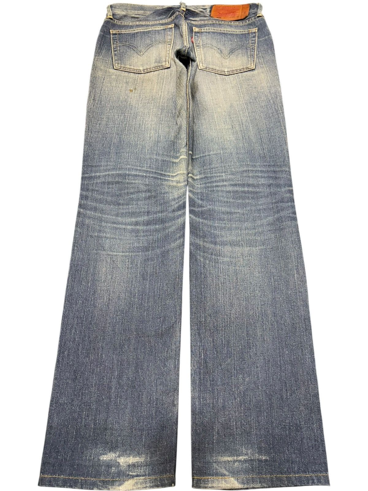 Levi's Vintage 90s Levis 605 Pencil Fit Mud Wash Distress Jeans Size 30" / US 8 / IT 44 - 2 Thumbnail