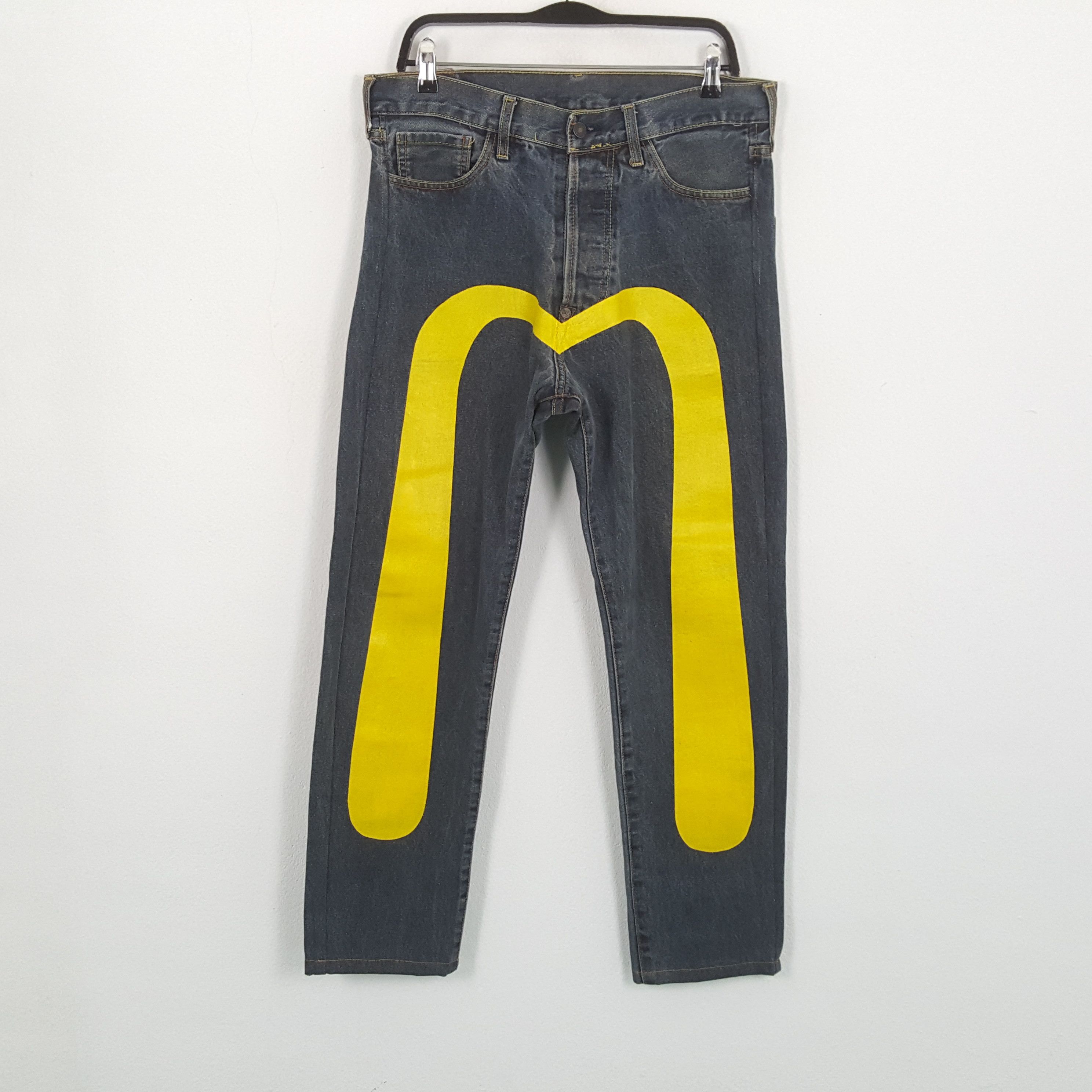 Japanese Brand × Vintage EVISU Japanese Brand Streetwear Custom Daicock Jeans Size US 33 - 1 Thumbnail