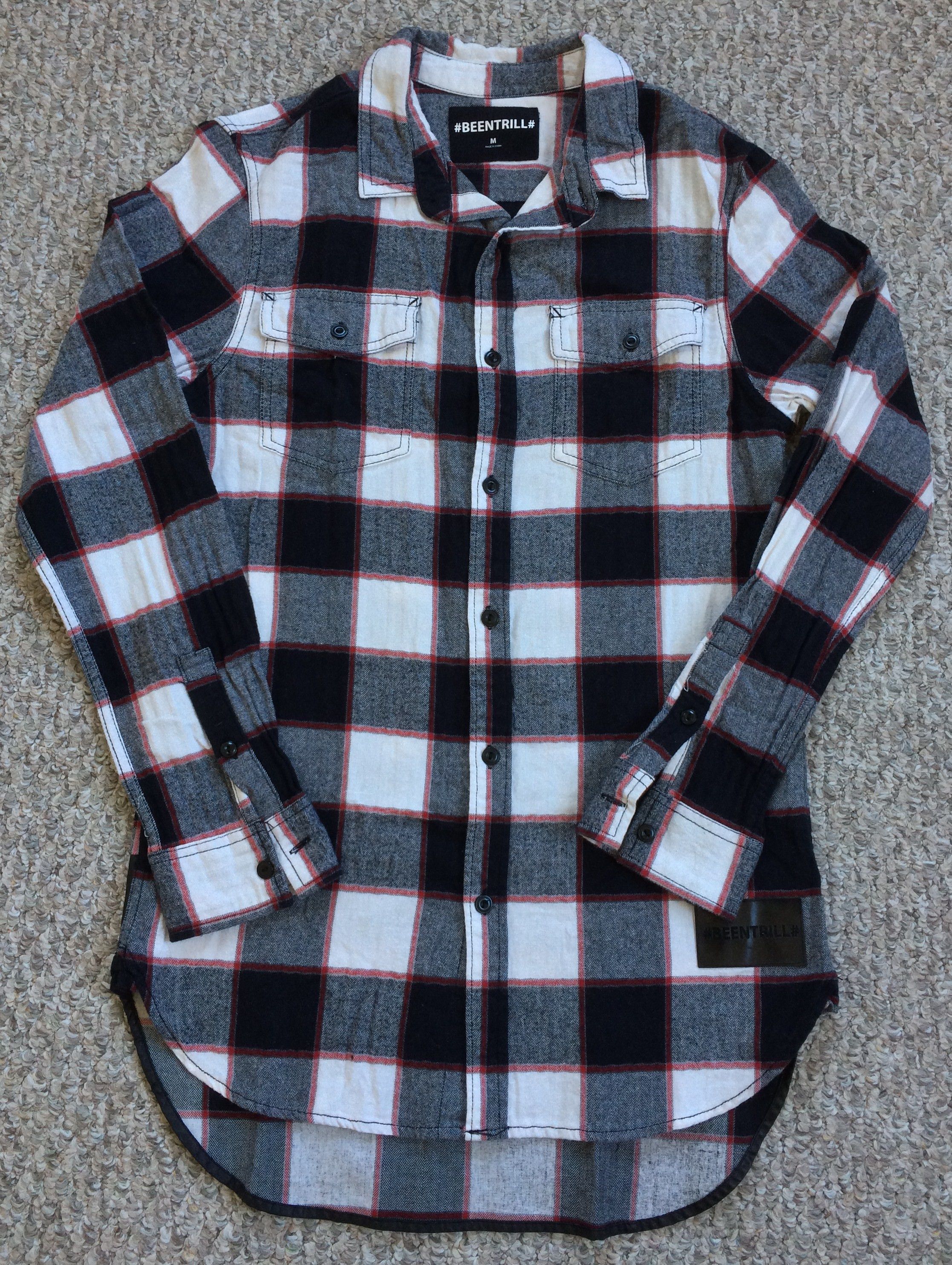 Been Trill OG Been Trill Reconstructed Long Logo Flannel Size US M / EU 48-50 / 2 - 4 Thumbnail