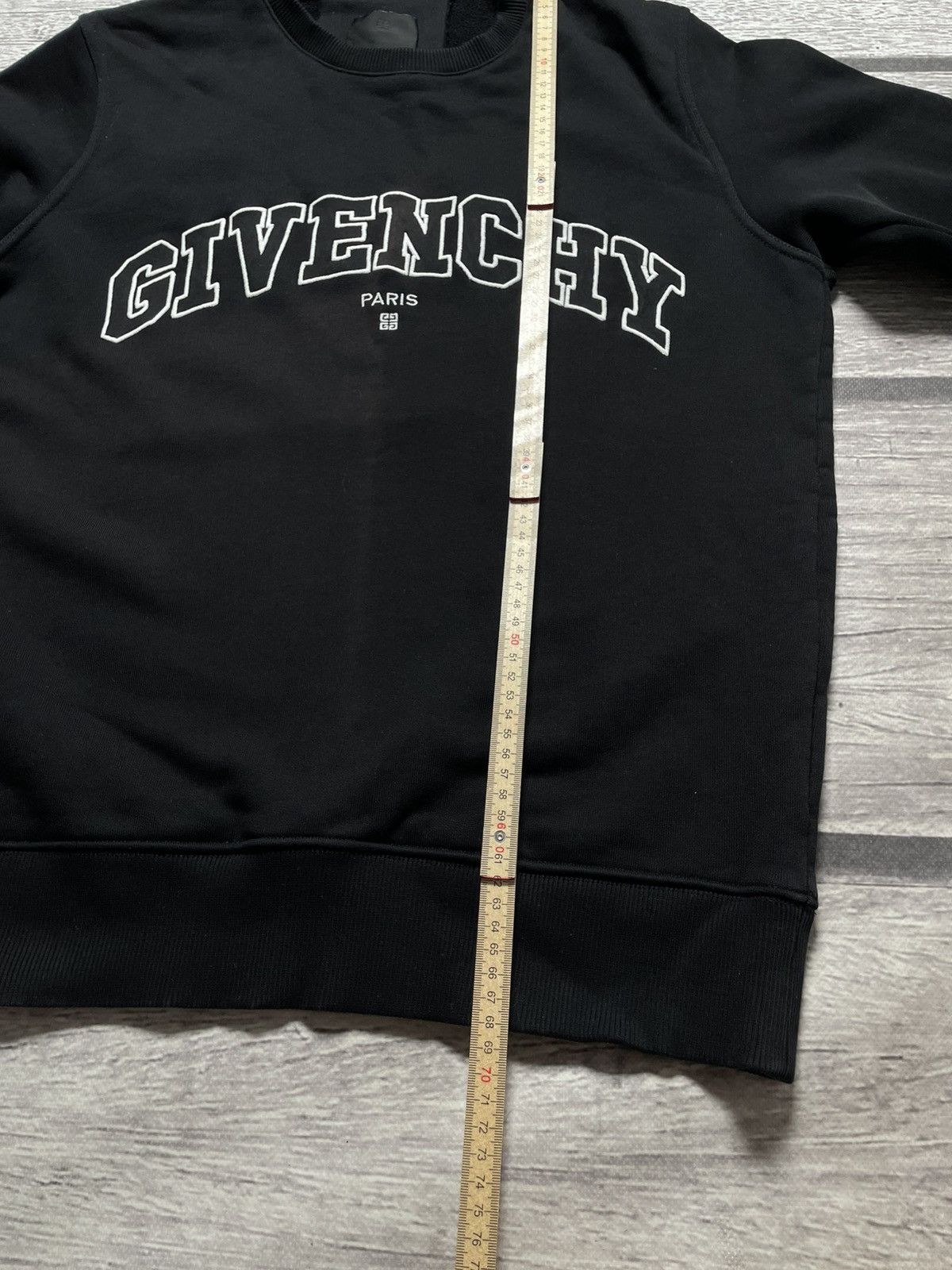 Givenchy Givenchy College Slim Fit Crewneck Black Sweatshirt Size US S / EU 44-46 / 1 - 13 Thumbnail