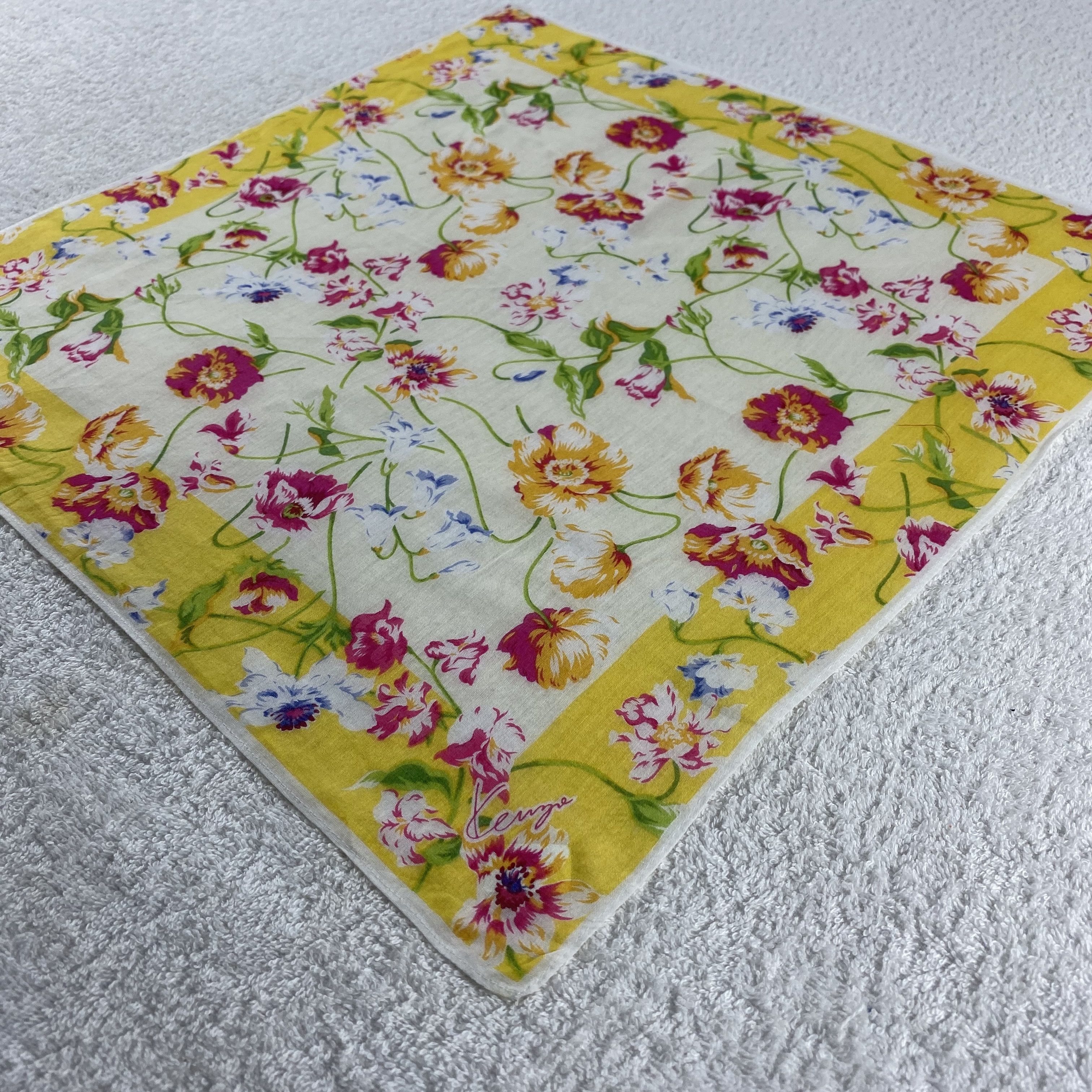 Kenzo × Vintage Kenzo Handkerchief / Neckerchief / Bandana Size ONE SIZE - 4 Thumbnail