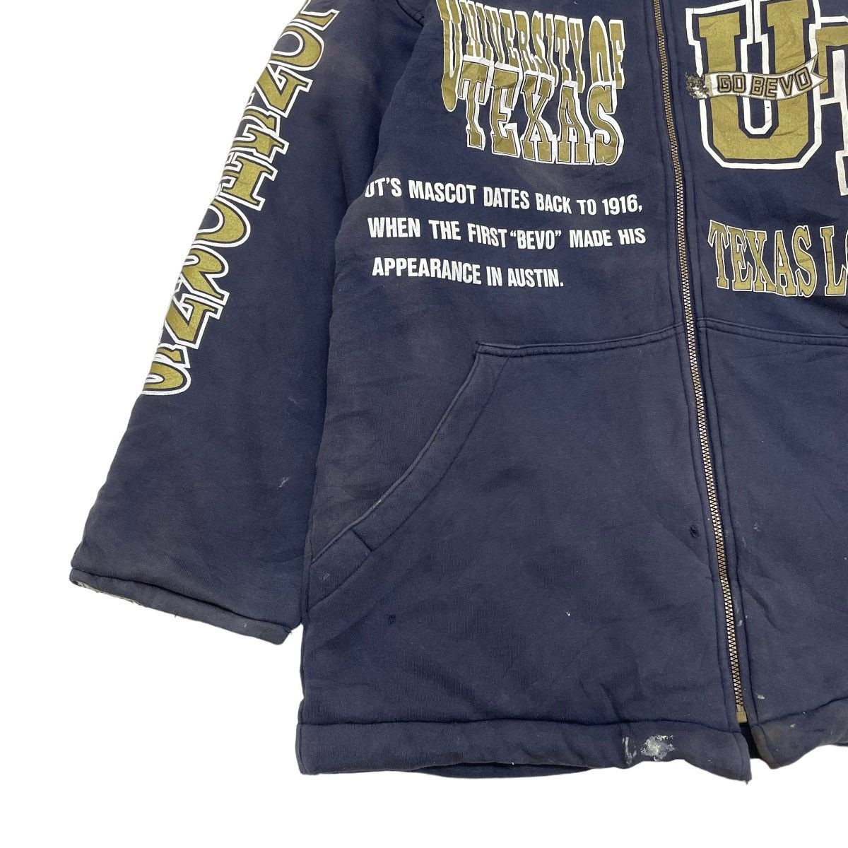 Kappa 🤝Vintage Kappa University Of Texas Shearling Hooded Jacket Size US L / EU 52-54 / 3 - 4 Thumbnail