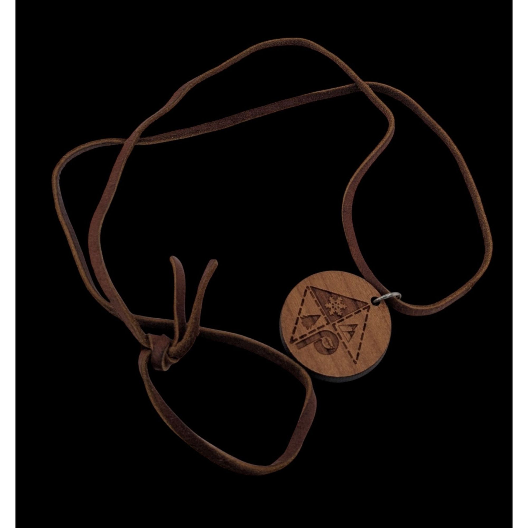 Other Nature-Themed Wooden Pendant Necklace With Engraved Design & Size ONE SIZE - 2 Thumbnail