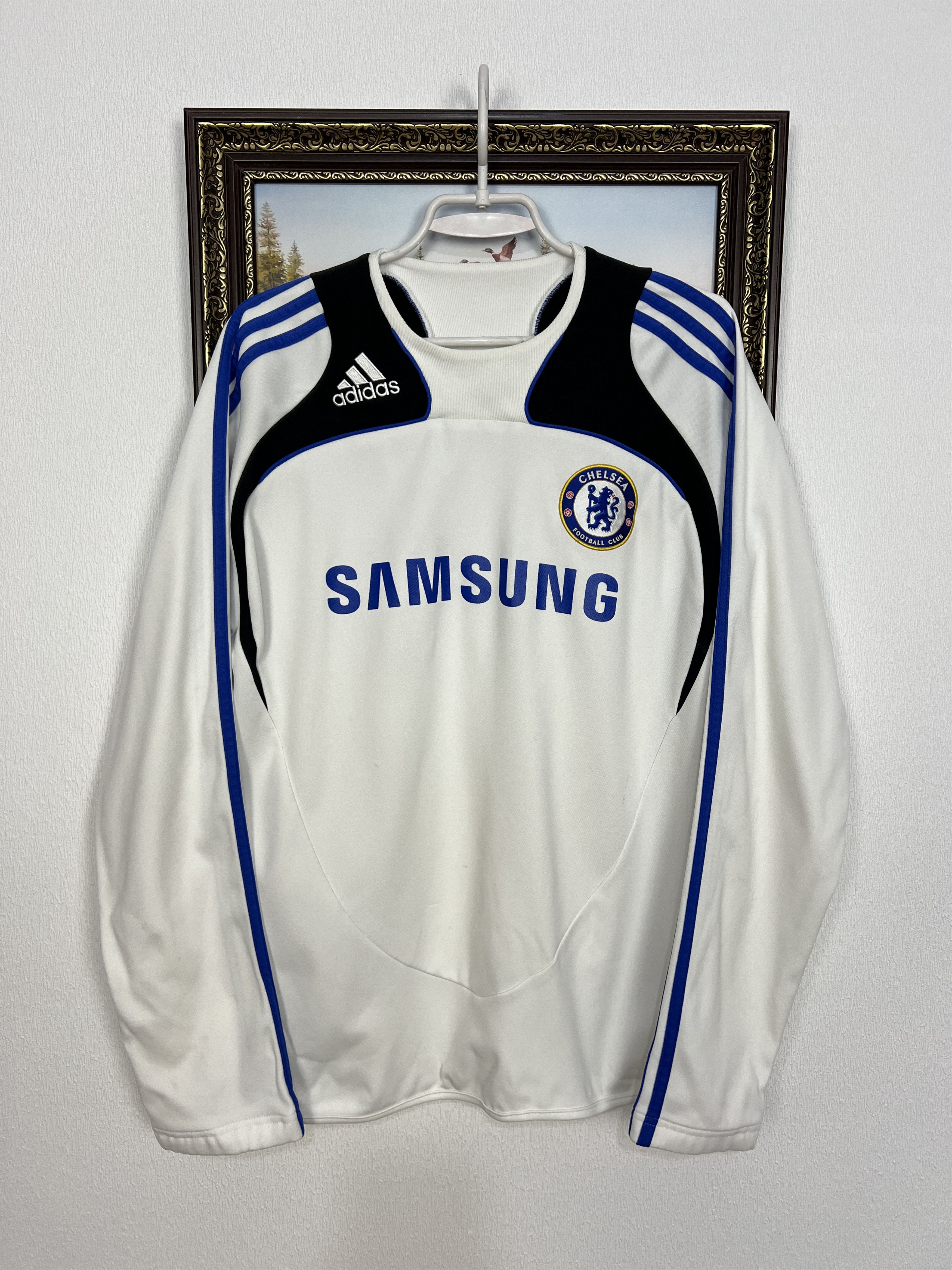 Adidas Chelsea Football Sweatshirt Soccer Track Top Crewneck Size US M / EU 48-50 / 2 - 1 Thumbnail