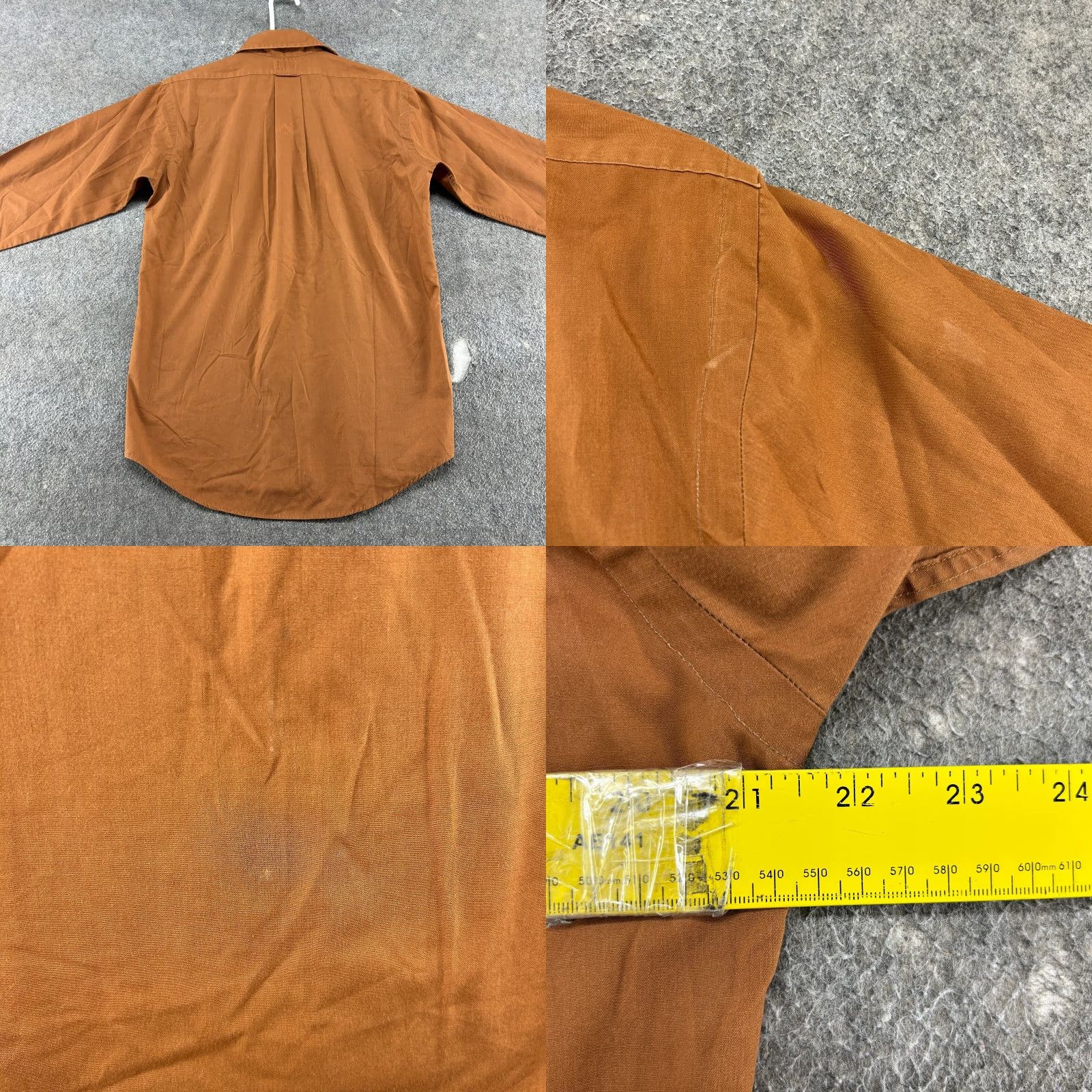 Vintage VINTAGE Perma Press Shirt Mens L Orange Button-Up Long Sleeve Solid Pocket 70s Size US L / EU 52-54 / 3 - 8 Thumbnail