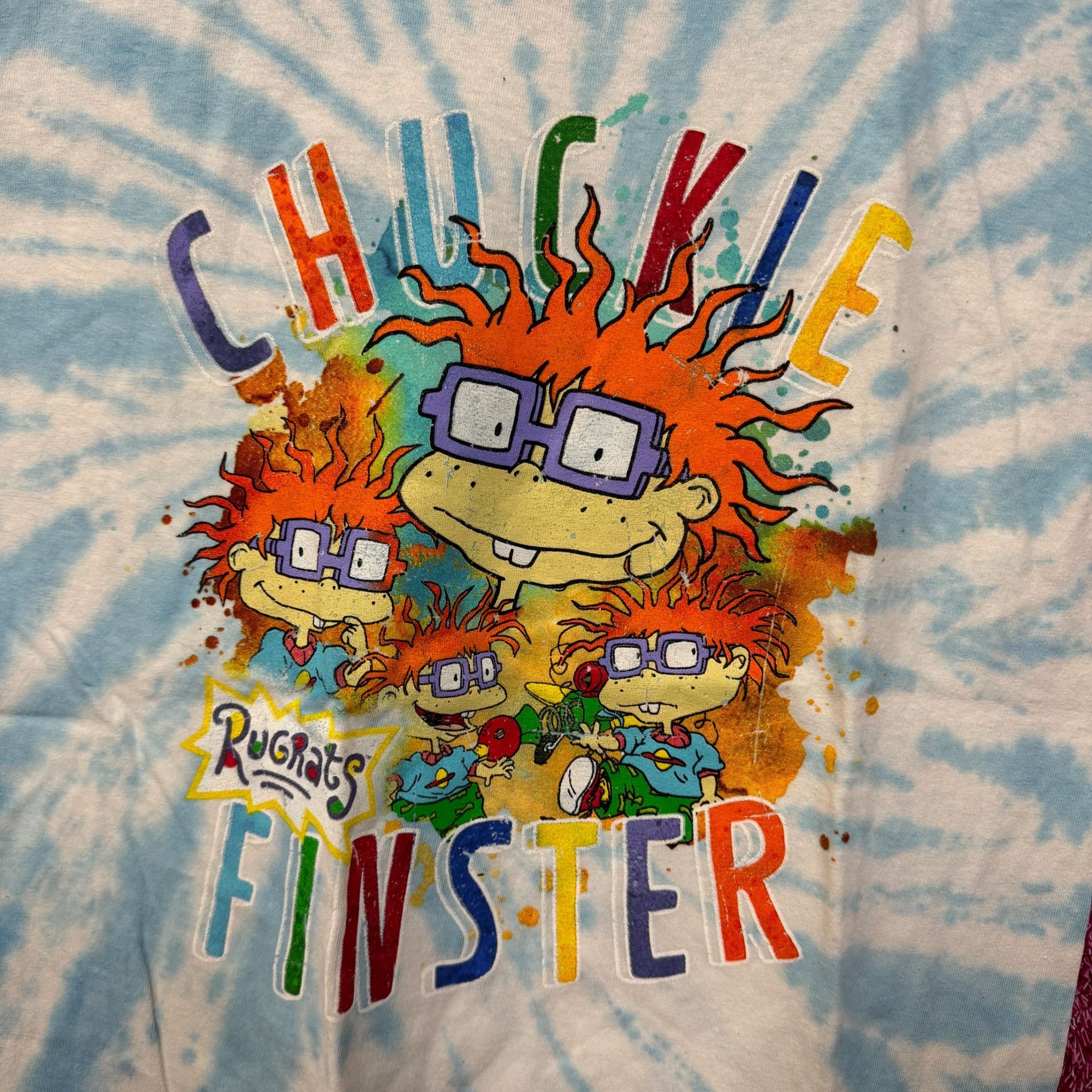 Nickelodeon Rugrats Chuckie Finster tiedye T-shirt size medium Size US M / EU 48-50 / 2 - 2 Thumbnail