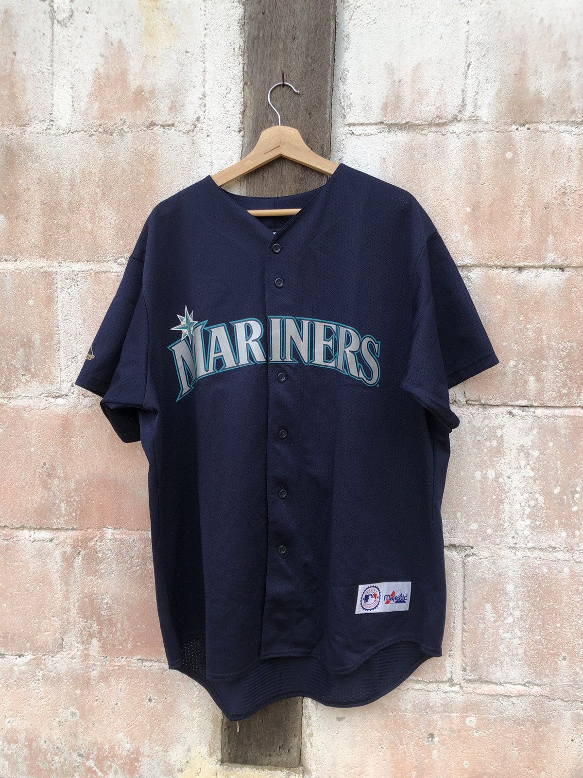 Majestic × Vintage MLB Mariners Jersey Genuine Merchandise Size US XL / EU 56 / 4 - 3 Thumbnail