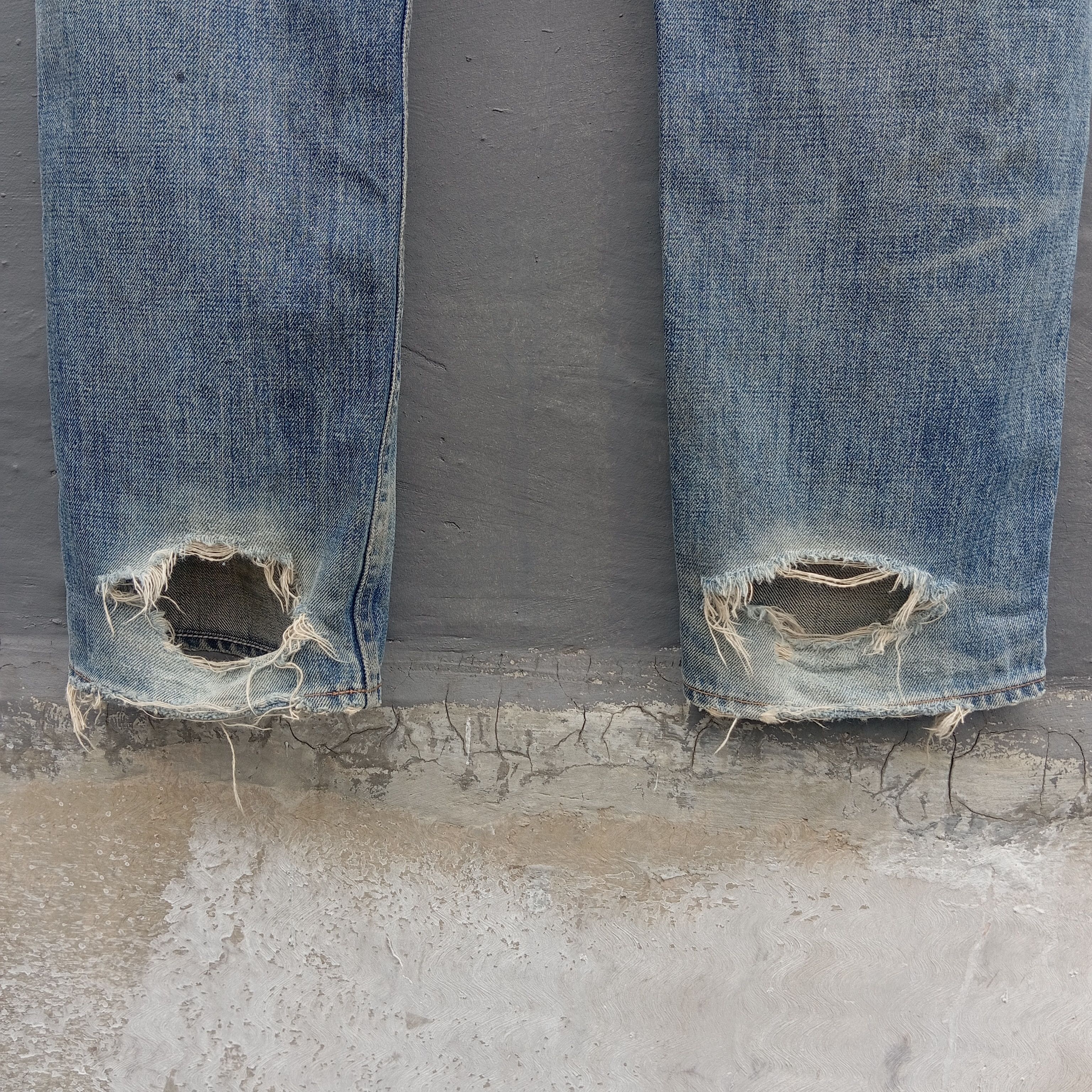 Adidas Adidas conductor distressed denim selvedge trousers Size US 30 / EU 46 - 9 Thumbnail