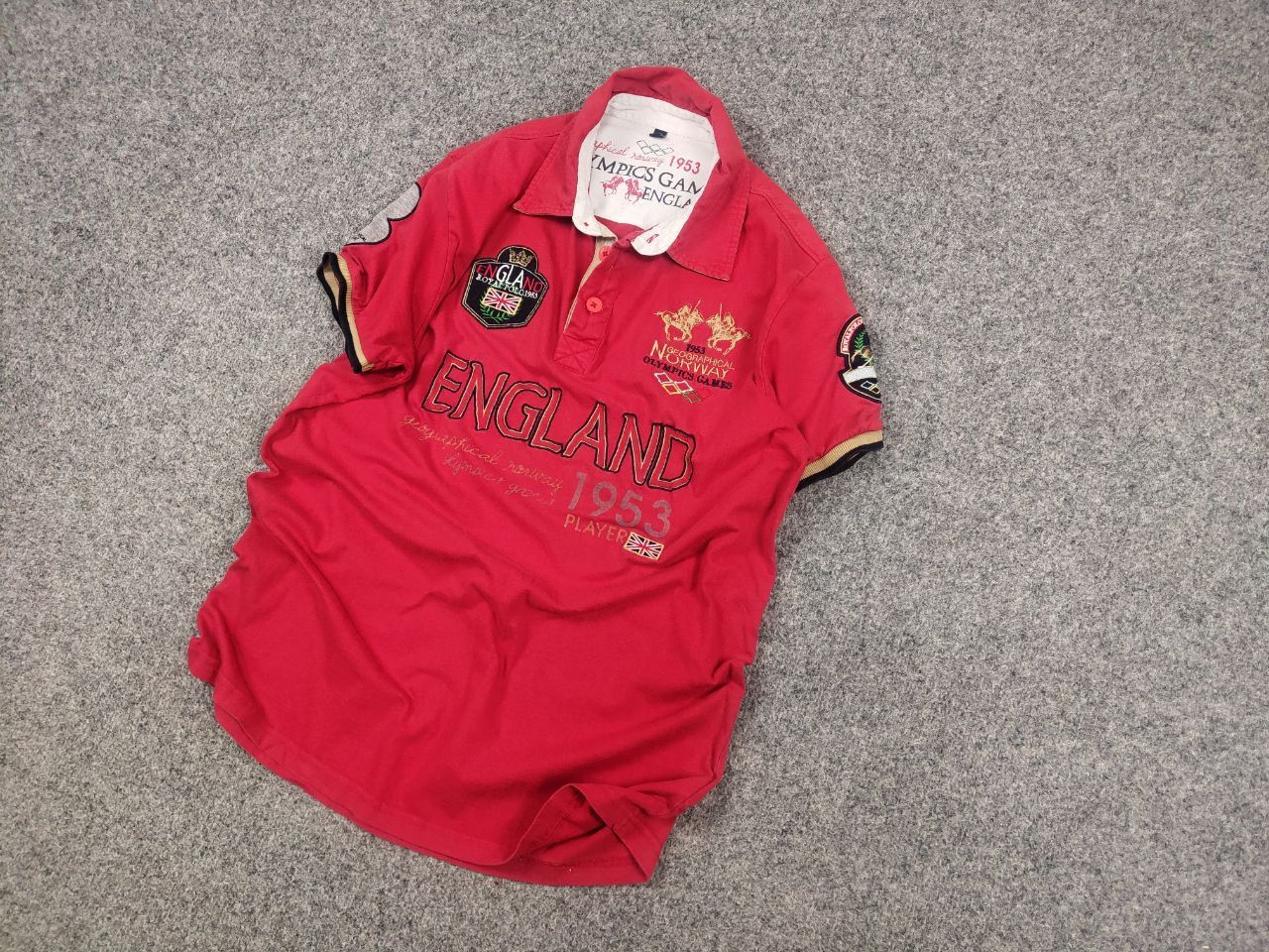 Polo Ralph Lauren Vintage 90's geographical norway polo shirt Ralph lauren Size US L / EU 52-54 / 3 - 4 Thumbnail