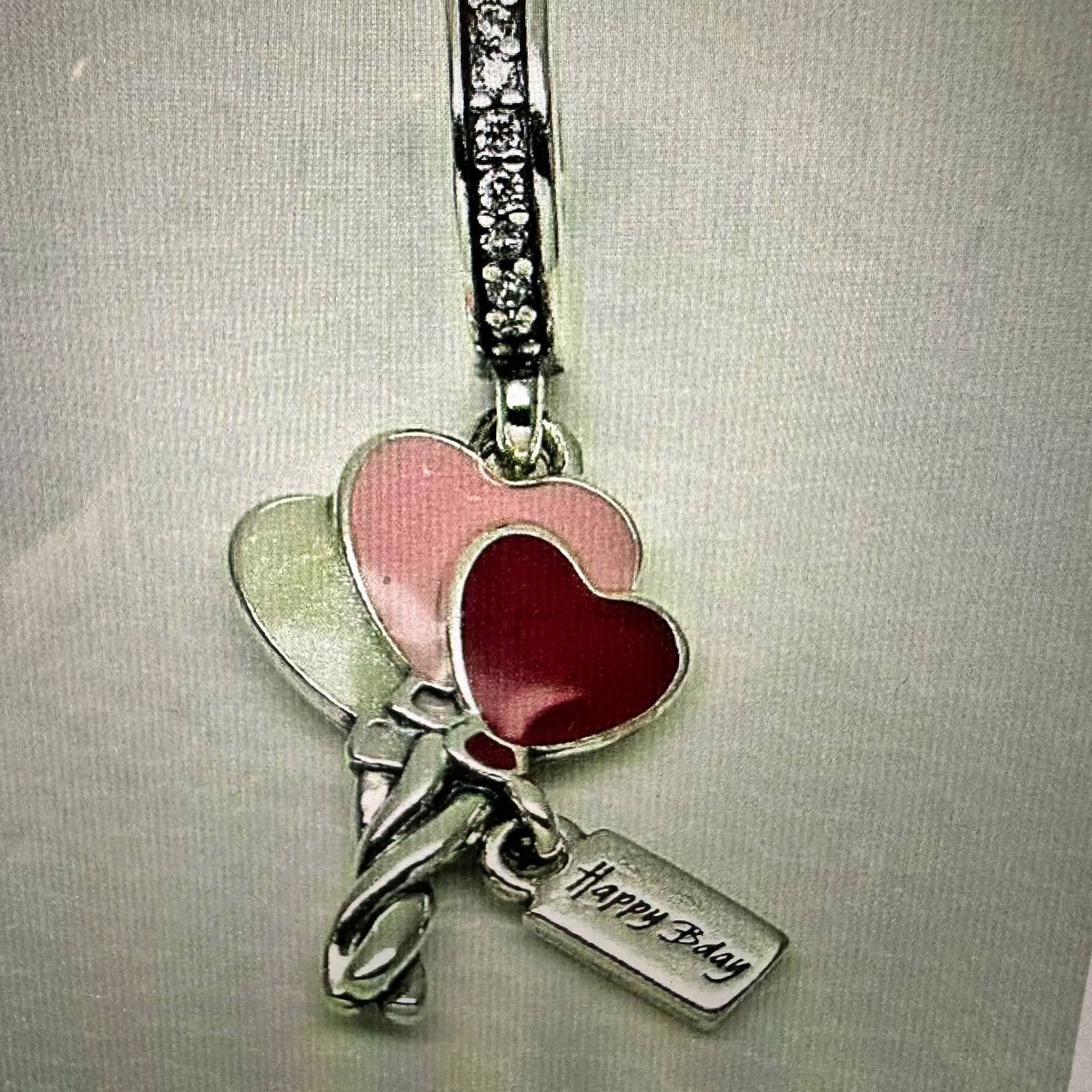 pandora Authentic Pandora Happy Birthday Balloons Dangle Charm, #798 Size ONE SIZE - 1 Thumbnail