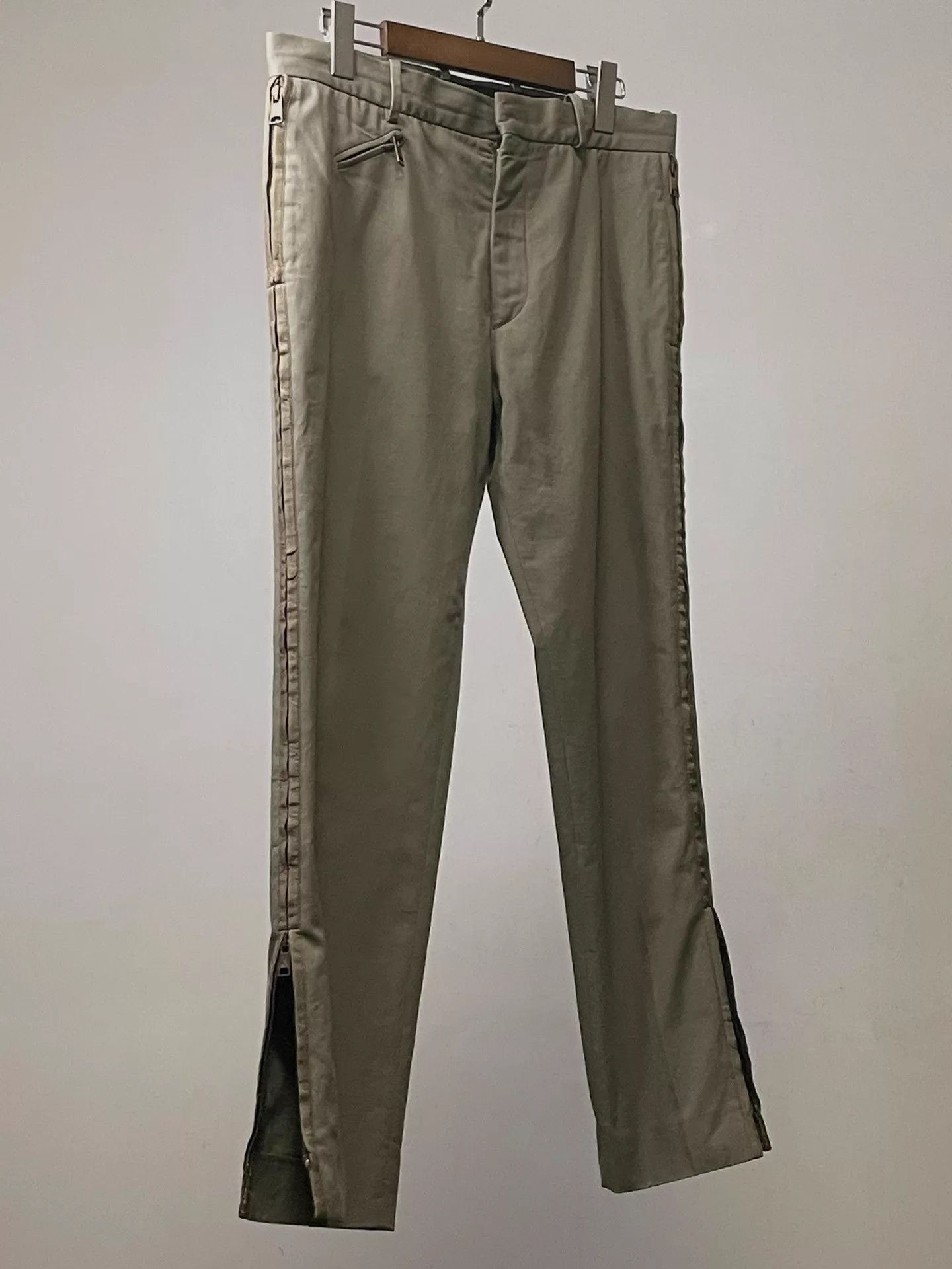 Alexander McQueen Beige Casual Pants with Zip Details - Size 30 Size US 30 / EU 46 - 3 Thumbnail