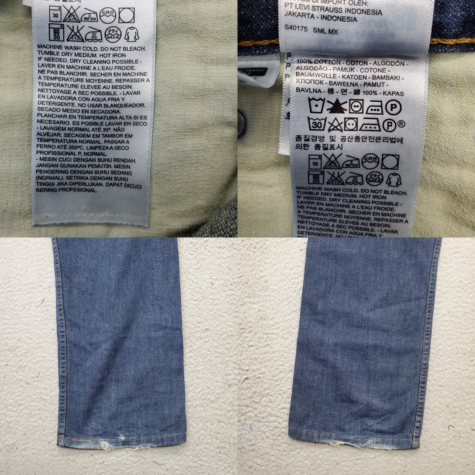 Levi's Levi's 569 Wide Leg Jeans Mens 38/30 Blue Denim Solid High Waist Red Tab Jeans Men Wide-Leg Denim 569 Mens 38/30 Regular Fit Blues Size US 38 / EU 54 - 8 Thumbnail