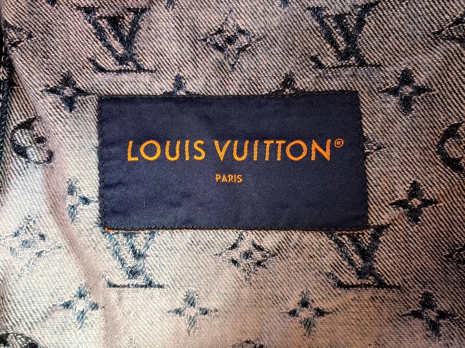 Louis Vuitton Louis Vuitton Fringed Monogram Boyhood Denim Jacket - Purple Size US L / EU 52-54 / 3 - 6 Thumbnail