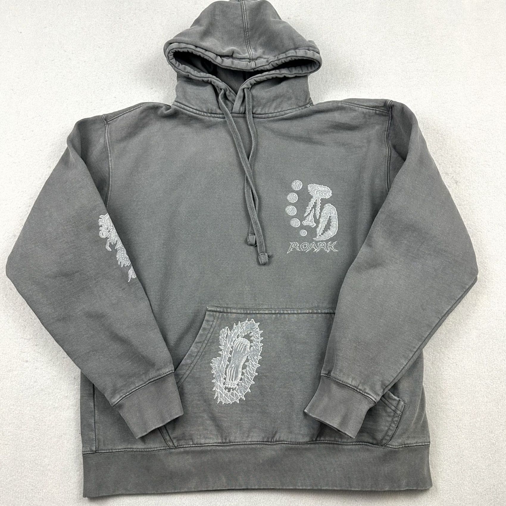 Roark Roark Hoodie Men M Gray Pullover Sweatshirt Pockets Hooded Casual Outdoor Slim Regular Size US M / EU 48-50 / 2 - 2 Thumbnail