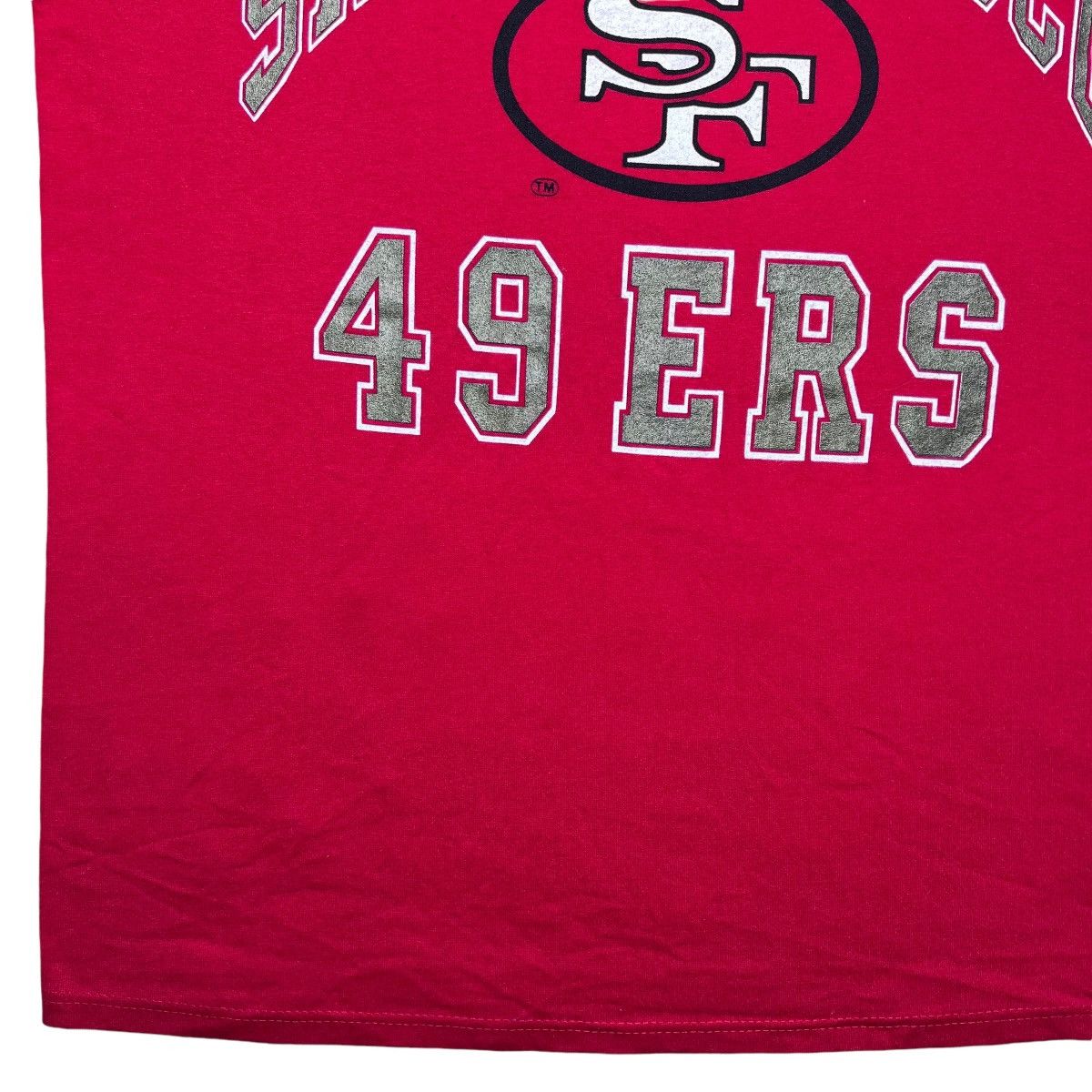 NFL × Salem Sportswear × Vintage Vintage 90s NFL San Francisco 49ers 3D Spell Out Logo 7 Tee Size US L / EU 52-54 / 3 - 5 Thumbnail