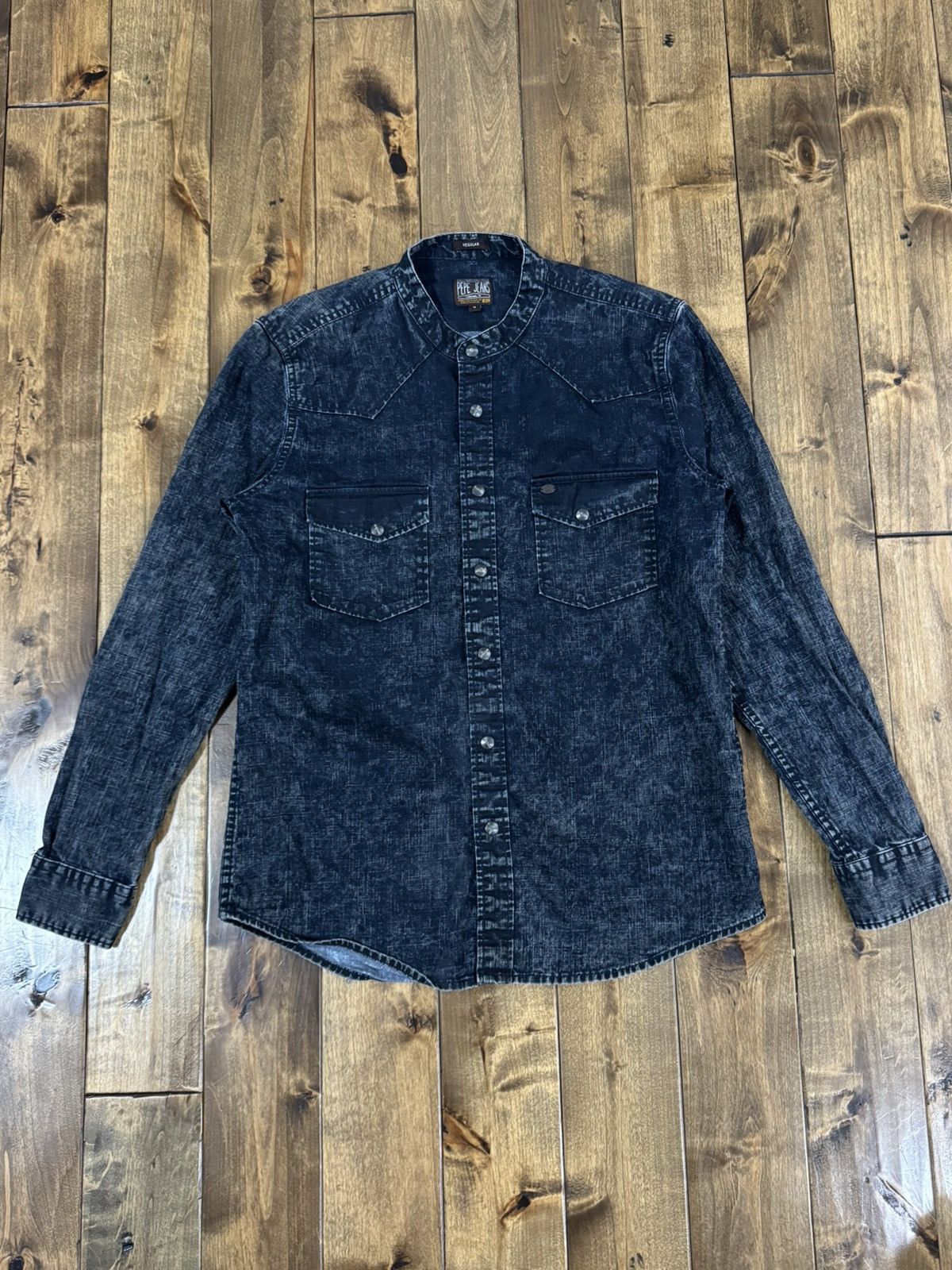 Pepe Jeans × Vintage Vintage Pepe Jeans London Heritage Denim Button up Shirt Size US M / EU 48-50 / 2 - 1 Thumbnail