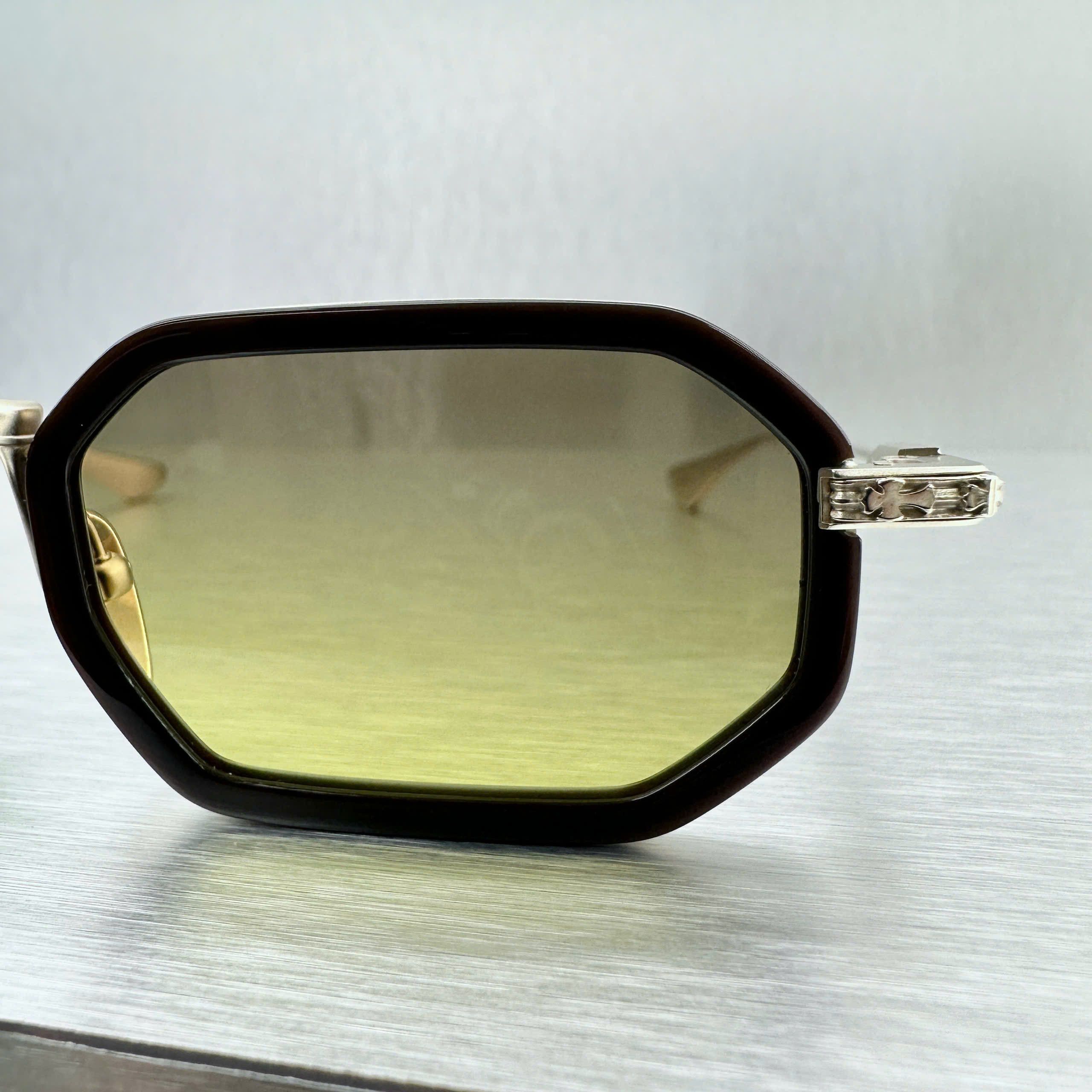 Chrome Hearts CHROME HEARTS STYLIDA CLASSIC BROWN/MATTE GOLD PLATED SUN Size ONE SIZE - 7 Thumbnail