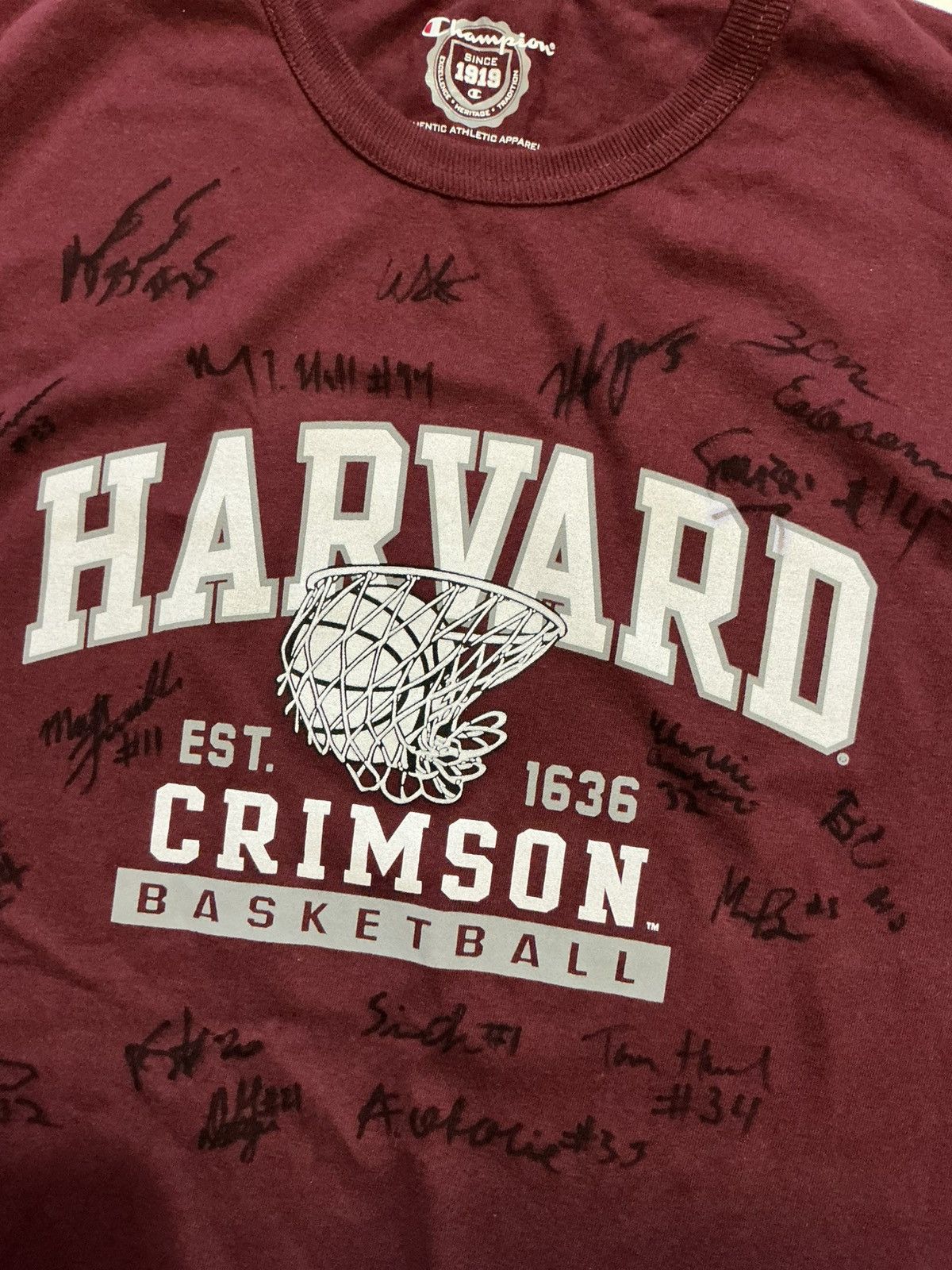 Champion Champion Harvard Crimson Basketball Autographed T-Shirt Size US L / EU 52-54 / 3 - 6 Thumbnail