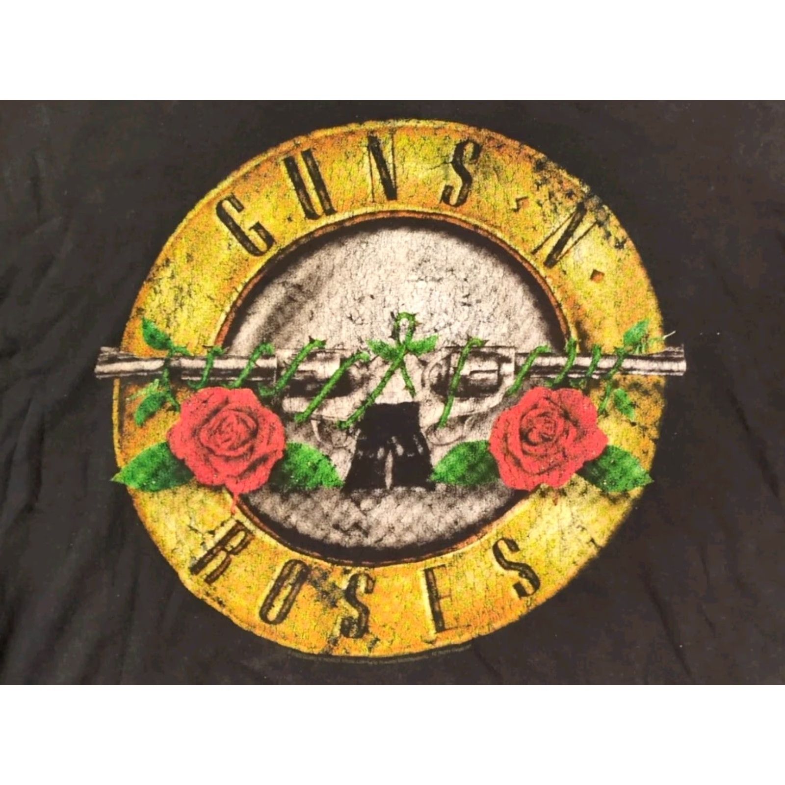 Bravado VINTAGE Guns N Roses T-Shirt Bravado Men Large Black Crew Neck Graphic Print Concert 2000s 80s Rock Logo SLASH AXEL ROSE Size US L / EU 52-54 / 3 - 2 Thumbnail