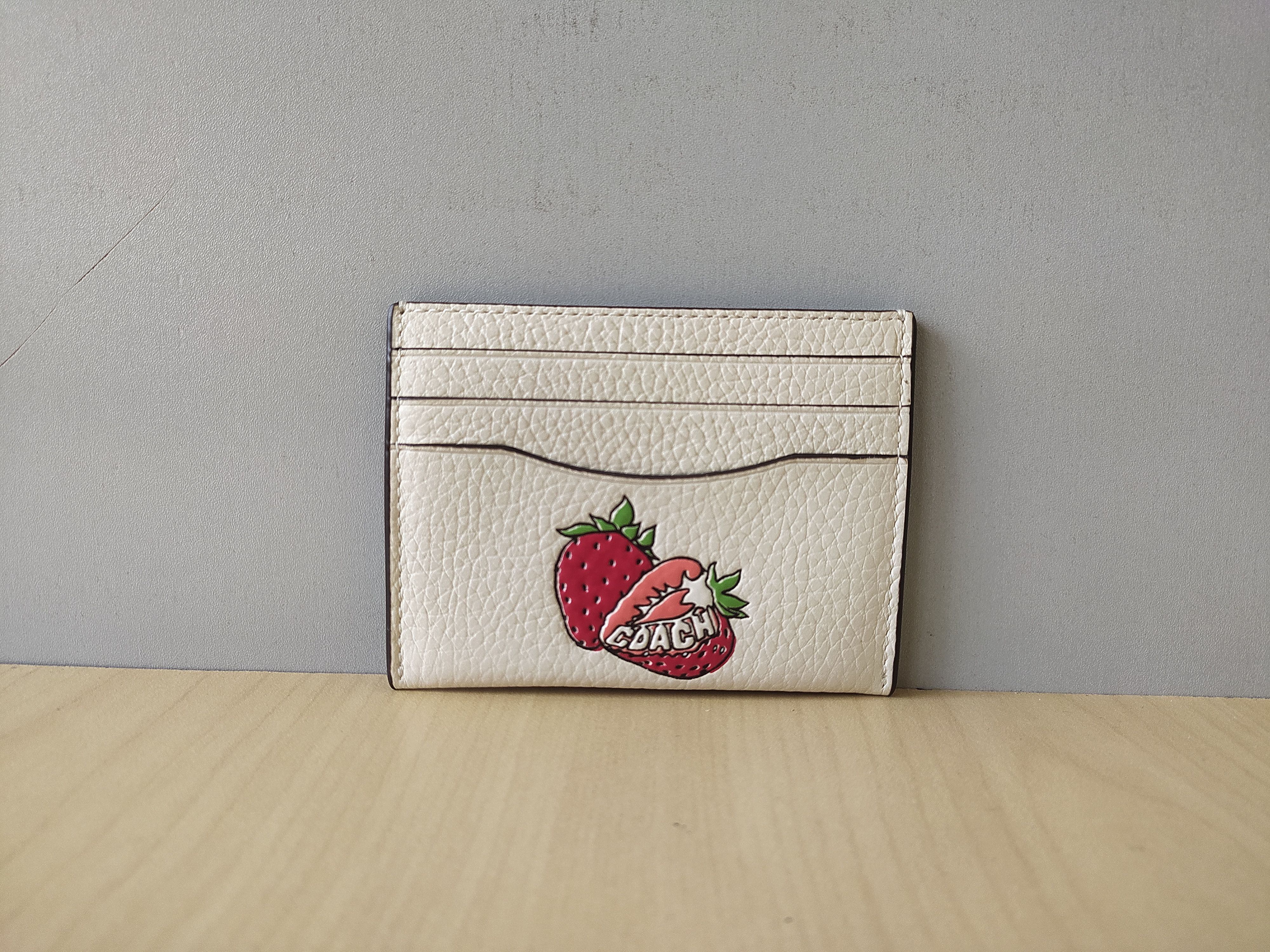 Coach Leather Slim Credit Card case Free Shipping T/1910 Wallets